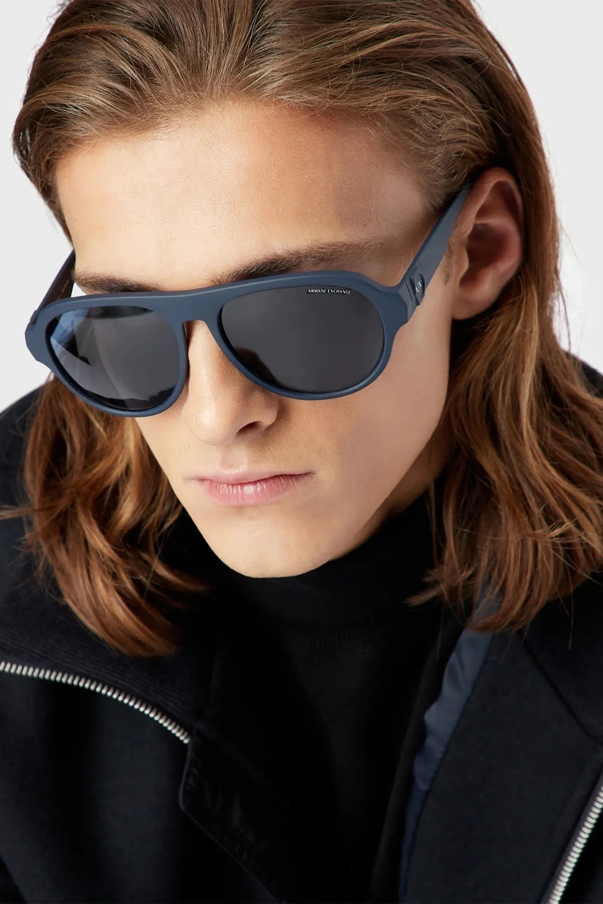 Armani Exchange Pilot Güneş Erkek Gözlük 0AX4126SU 818180 58 Mat Mavi - 1