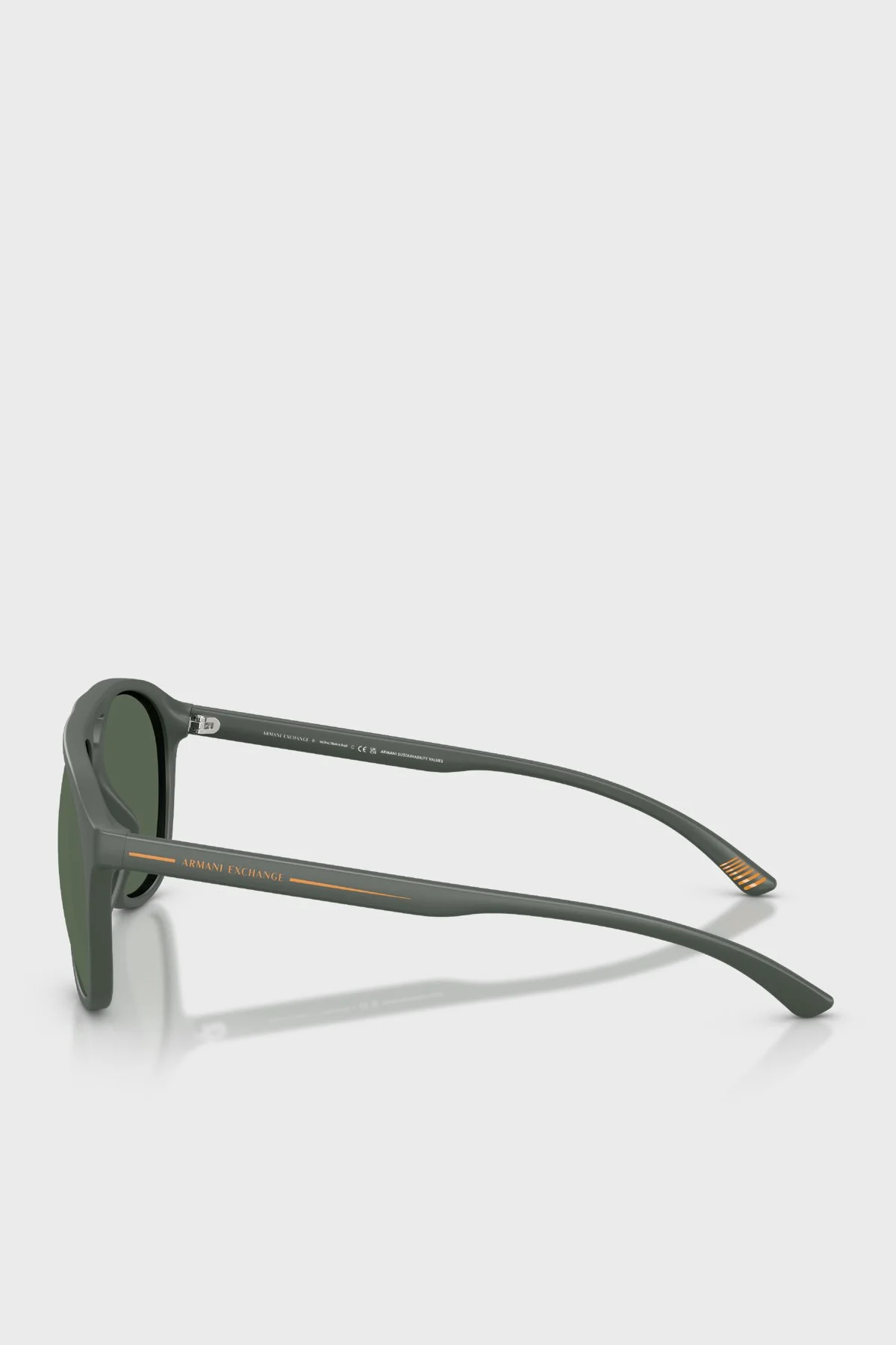 Armani Exchange Pilot Güneş Erkek Gözlük 0AX4156SU 837771 59 Mat Koyu Yeşil-Koyu Yeşil - 3