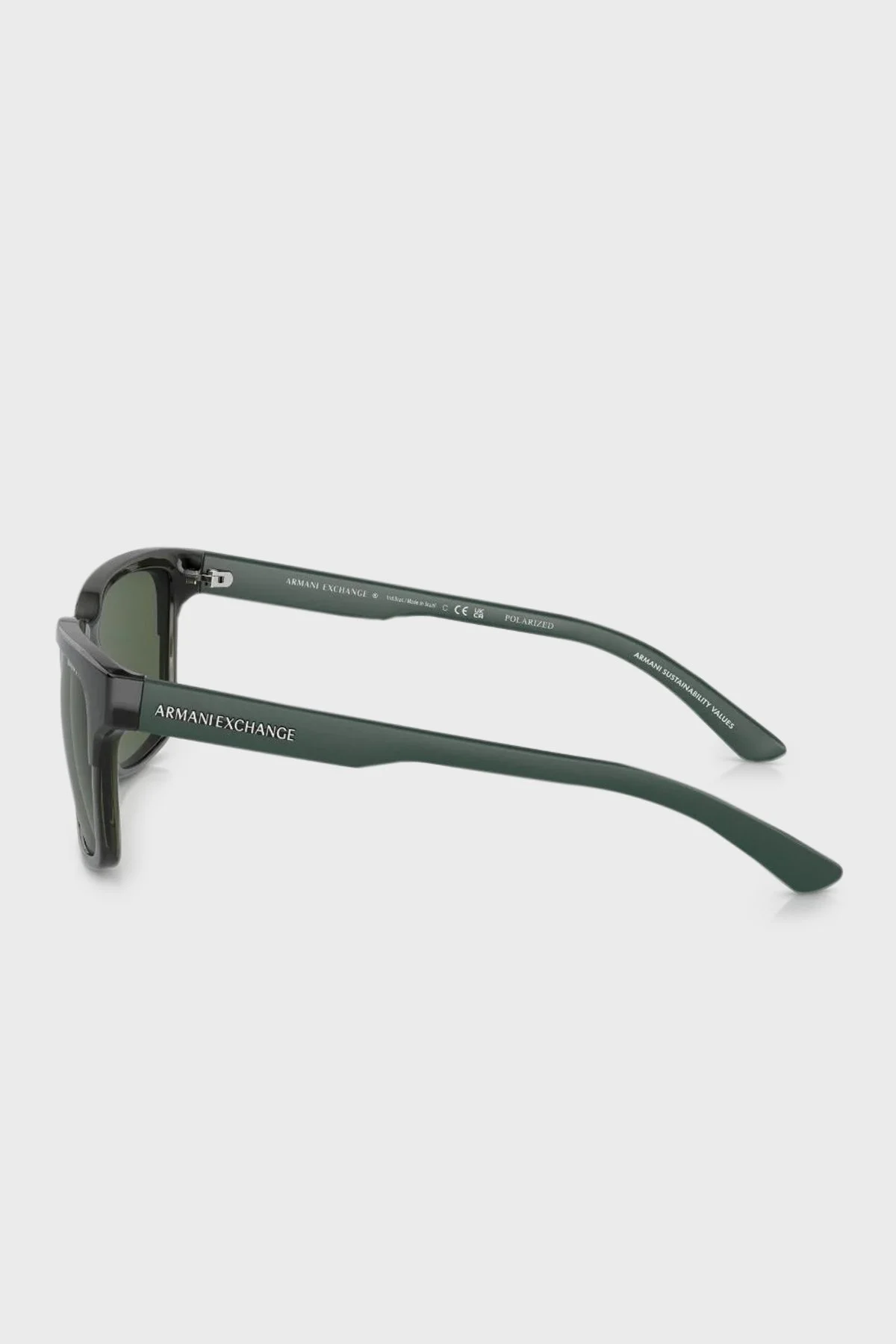 Armani Exchange Polarize Erkek Gözlük 0AX4026S 83419A 56 Parlak Şeffaf Yeşil-Koyu Yeşil - 3