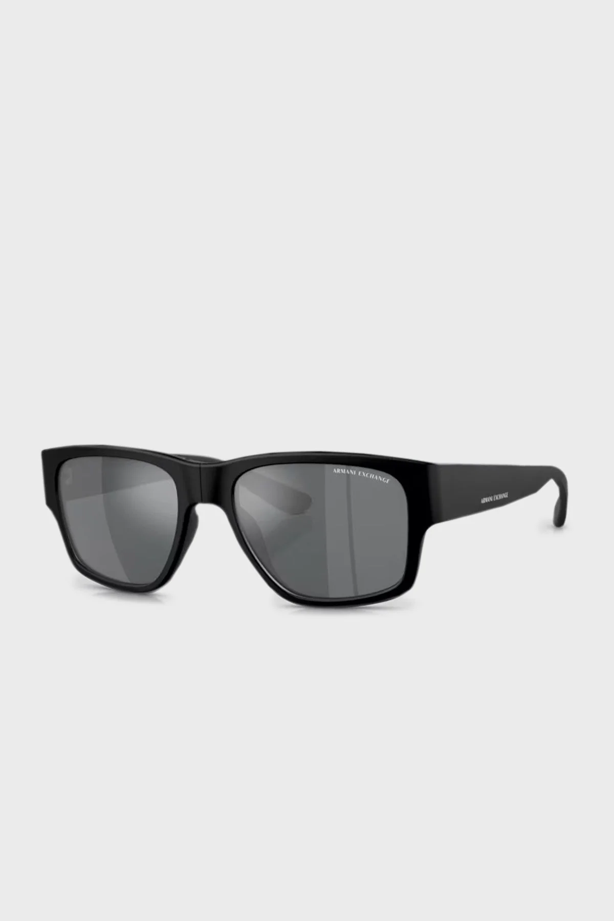 Armani Exchange Polikarbon Aynalı Güneş Erkek Gözlük 0AX4141SU 80786G 56 Mat Siyah-Açık Gri Ayna Siyah - 1