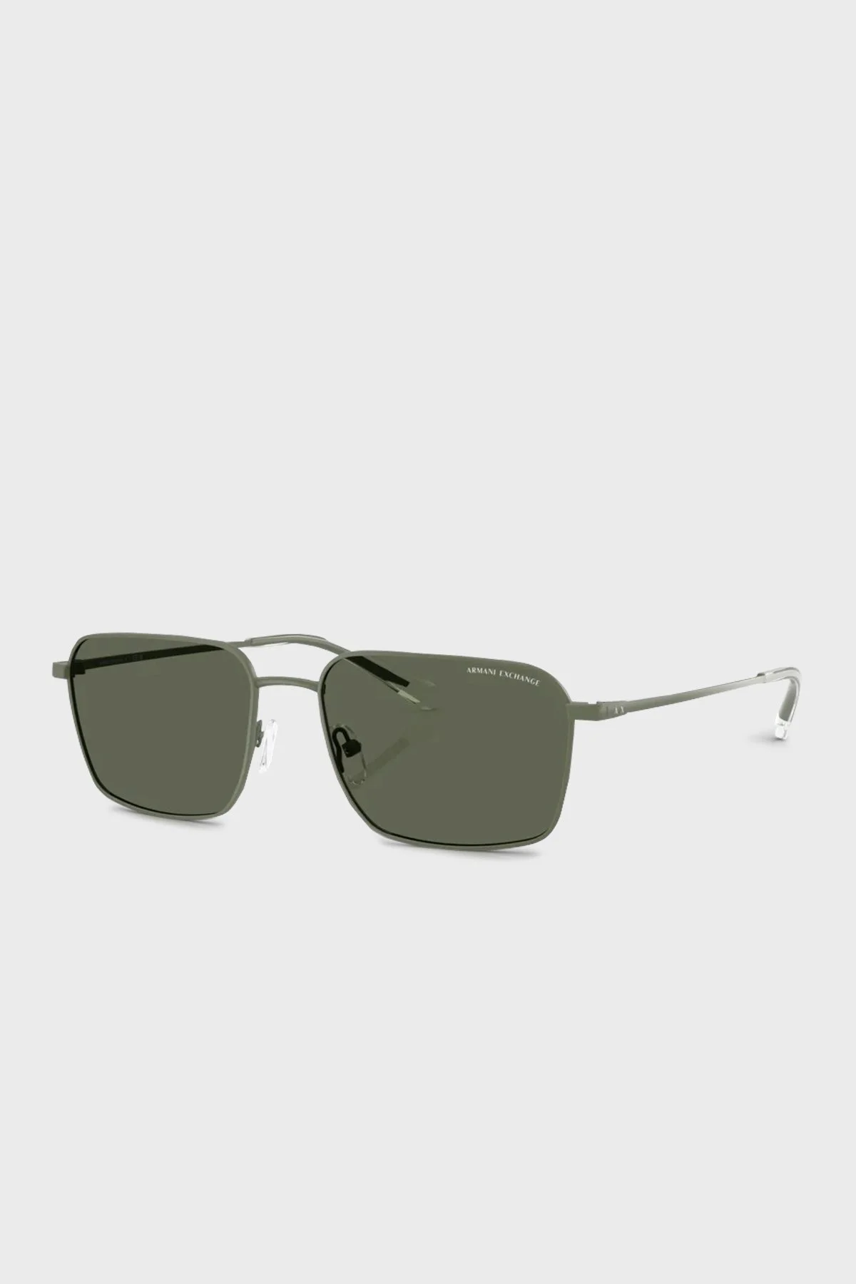 Armani Exchange Polikarbon Dikdörtgen Güneş Erkek Gözlük 0AX2053S 612471 57 Mat Yeşil-Koyu Yeşil - 1