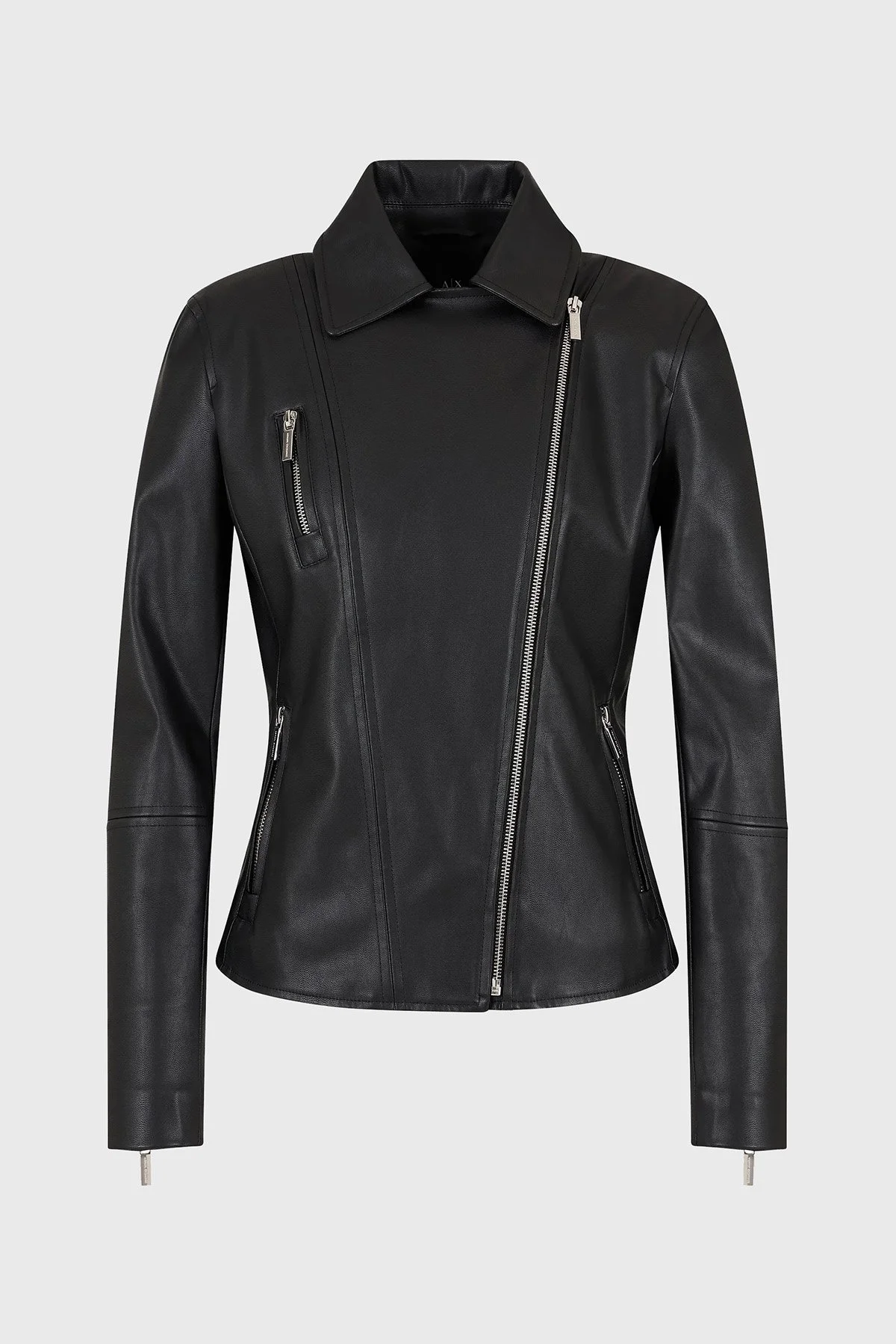 Armani Exchange Regular Fit Biker Bayan Ceket 8NYB13 YNVLZ 1200 SİYAH - 5