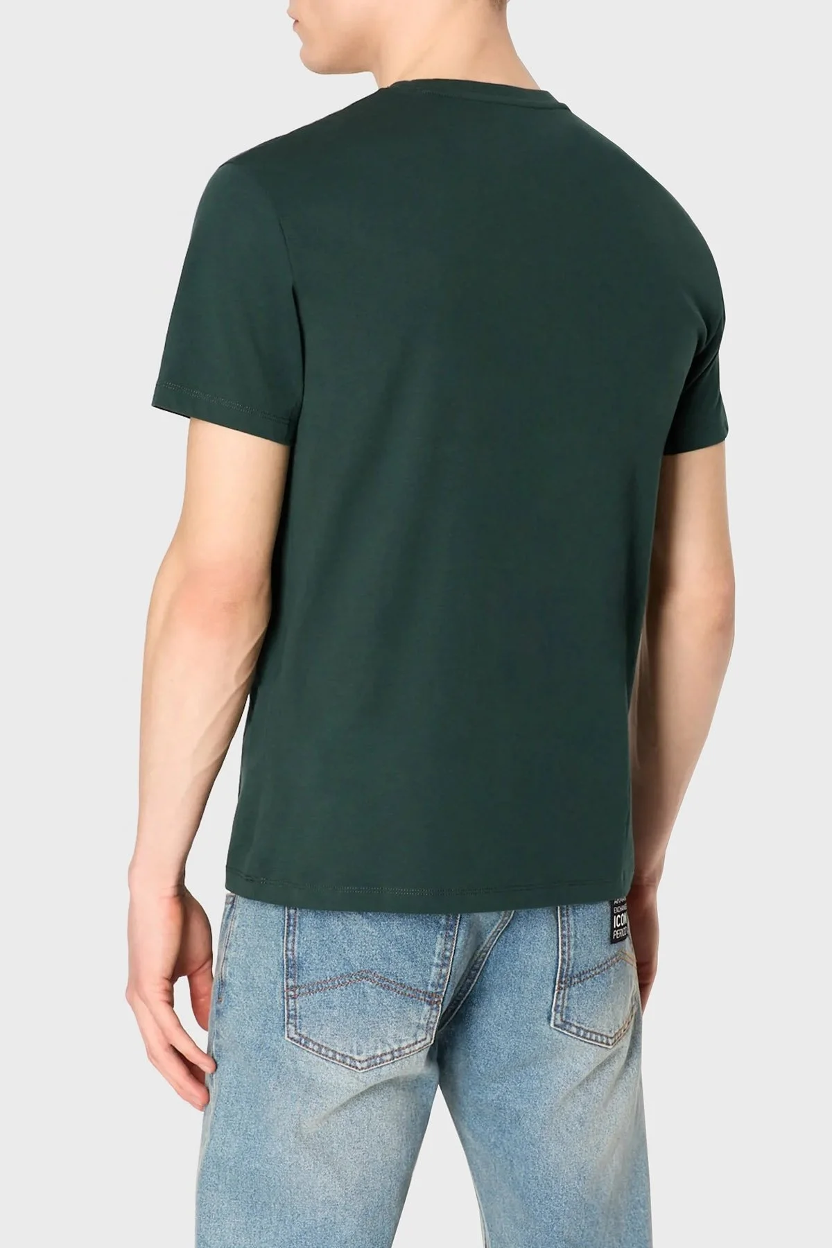 Armani Exchange Regular Fit Bisiklet Yaka % 100 Pamuk Erkek T Shirt 8NZT91 Z8H4Z 1882 HAKİ - 2