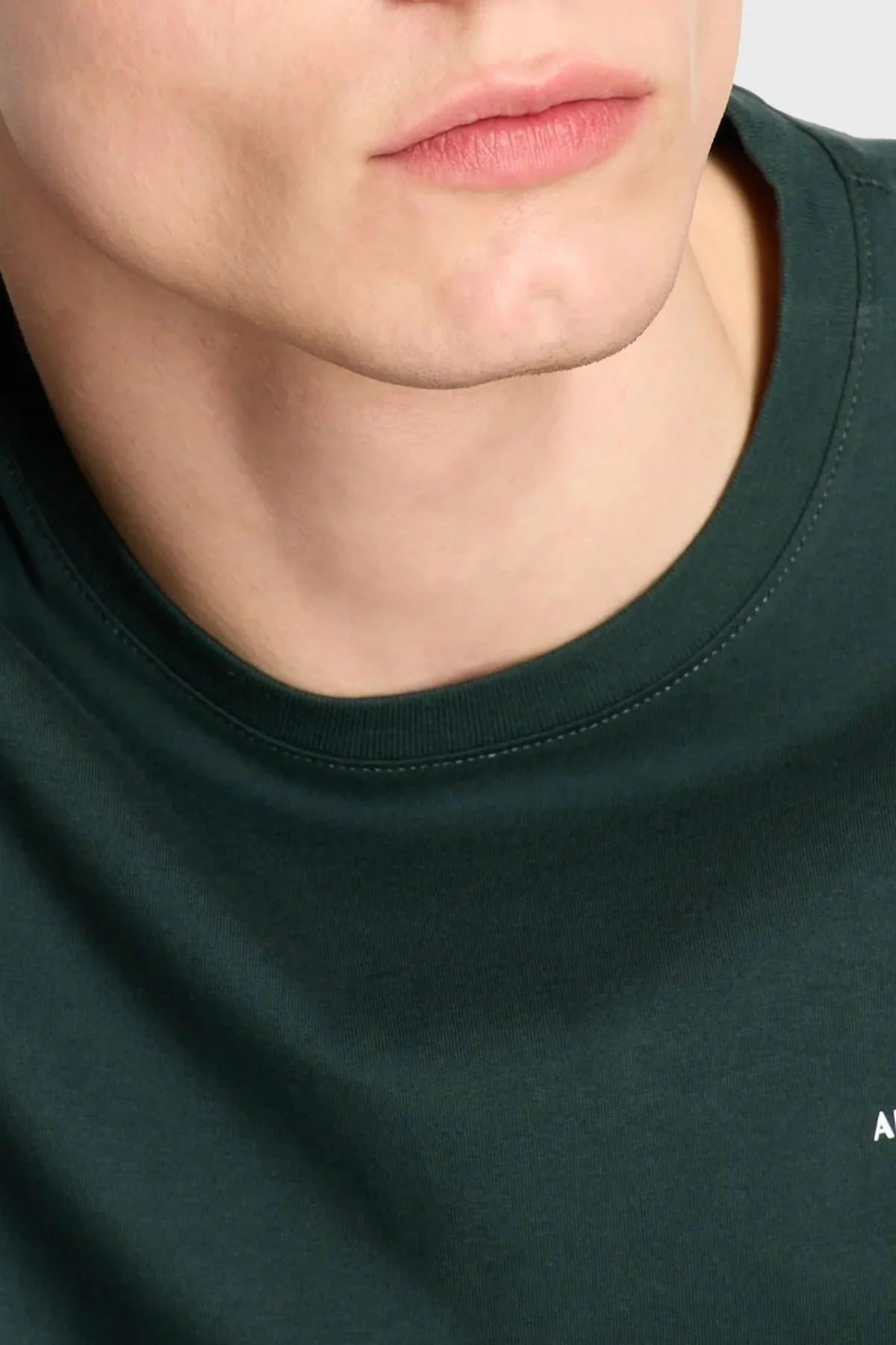 Armani Exchange Regular Fit Bisiklet Yaka % 100 Pamuk Erkek T Shirt 8NZT91 Z8H4Z 1882 HAKİ - 3