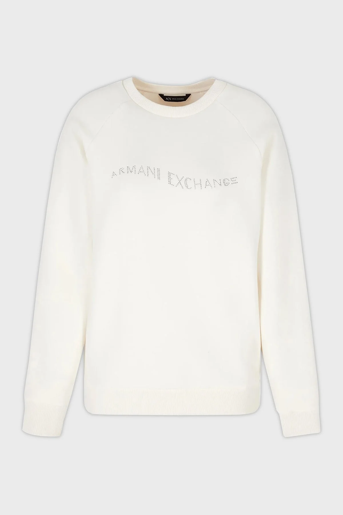 Armani Exchange Regular Fit Bisiklet Yaka Bayan Sweat 6DYM55 YJFPZ 1130 BEYAZ - 4