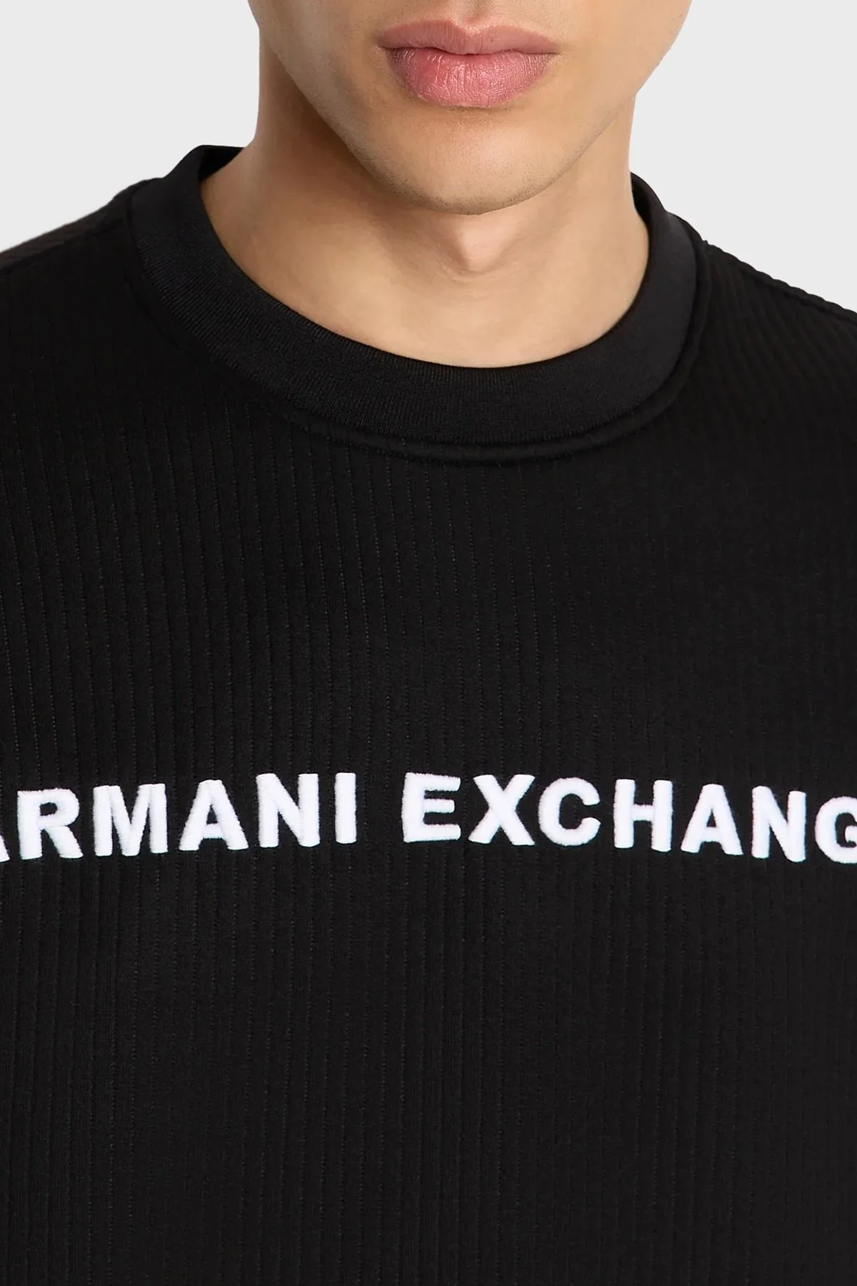 Armani Exchange Regular Fit Bisiklet Yaka Erkek Sweat 6RZMJB ZJDNZ 1200 SİYAH - 3