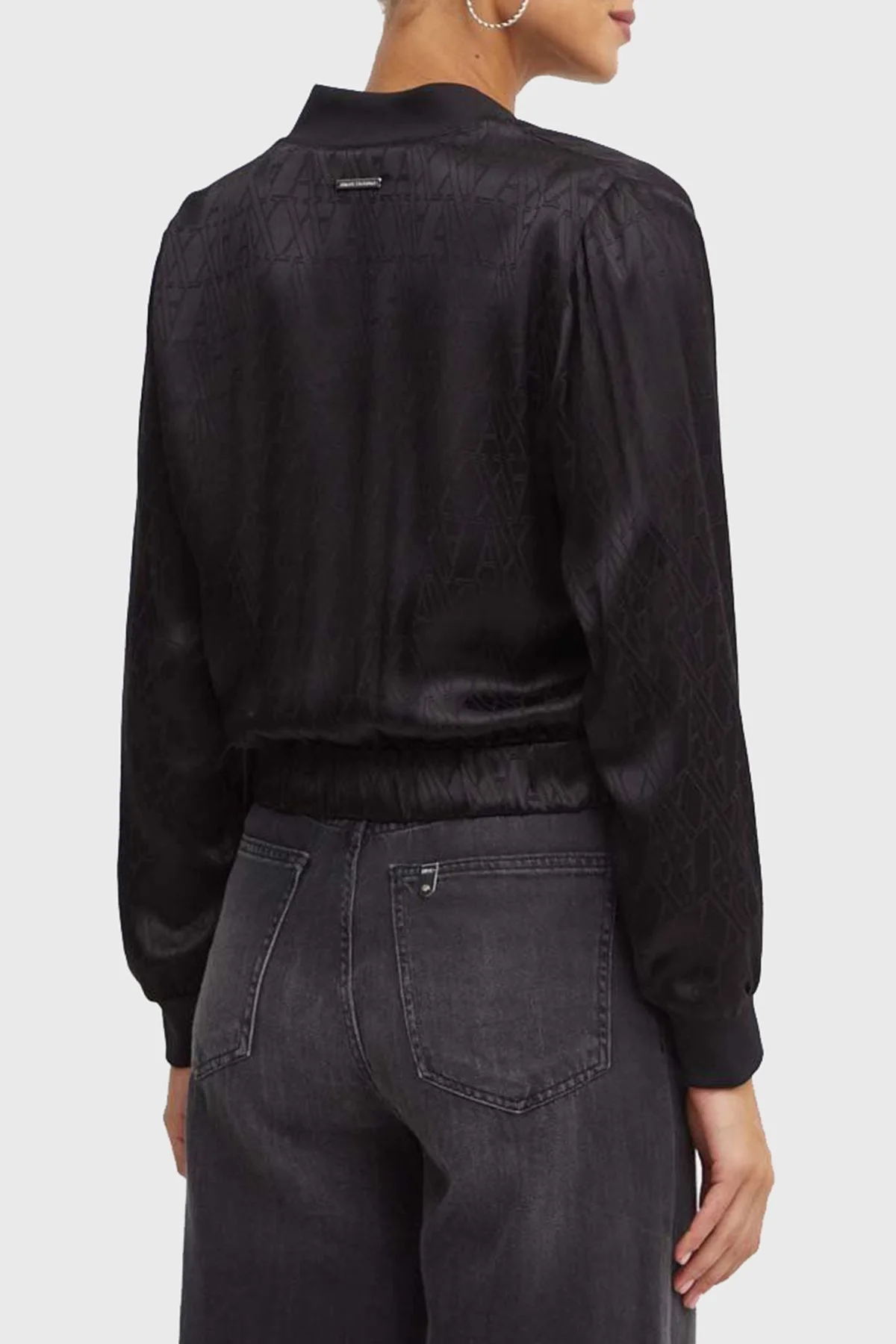 Armani Exchange Regular Fit Bomber Bayan Ceket 6DYB19 YN3VZ 1200 SİYAH - 2