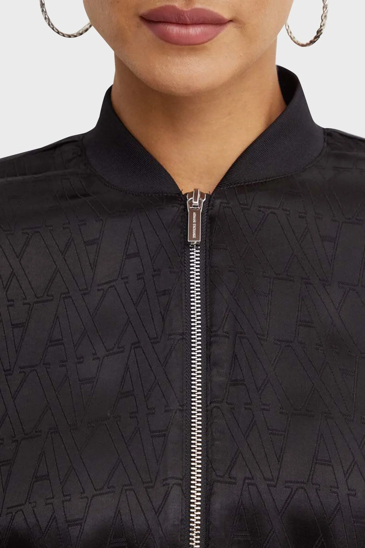 Armani Exchange Regular Fit Bomber Bayan Ceket 6DYB19 YN3VZ 1200 SİYAH - 5