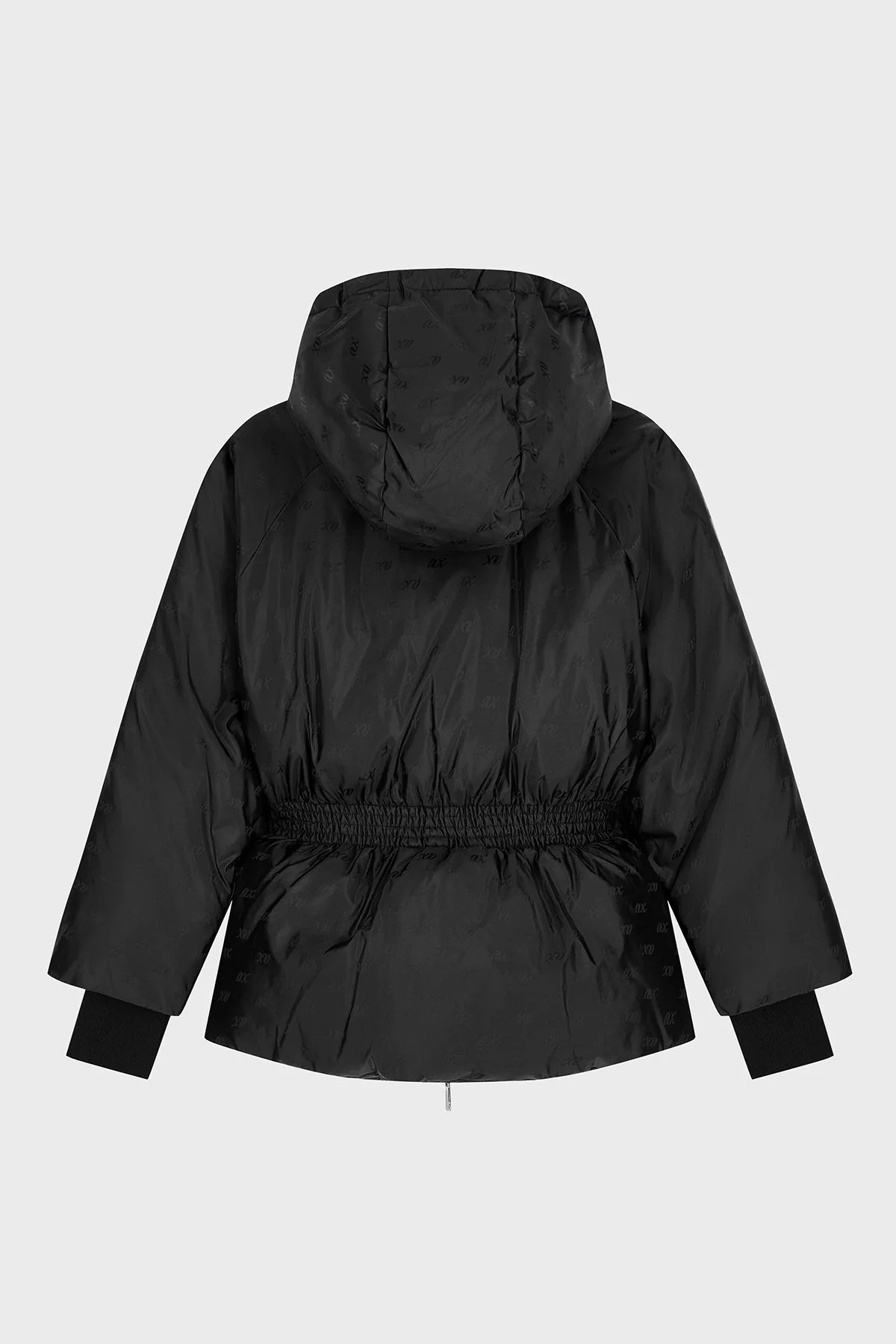 Armani Exchange Regular Fit Büzmeli Bel Detaylı Kapüşonlu Kadın Ceket XW002434 AF26068 FC241 Siyah - 7
