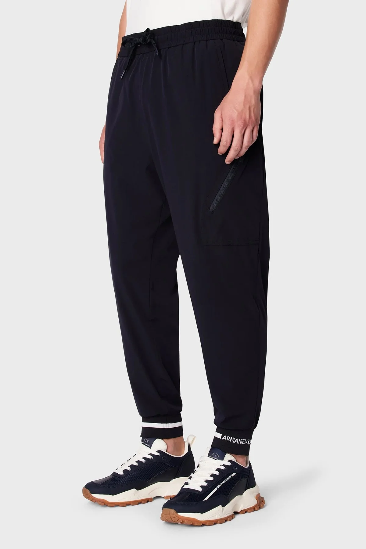 Armani Exchange Regular Fit Cepli Jogger Erkek Pantolon 3DZPL2 ZN3GZ 1583 LACİVERT - 1