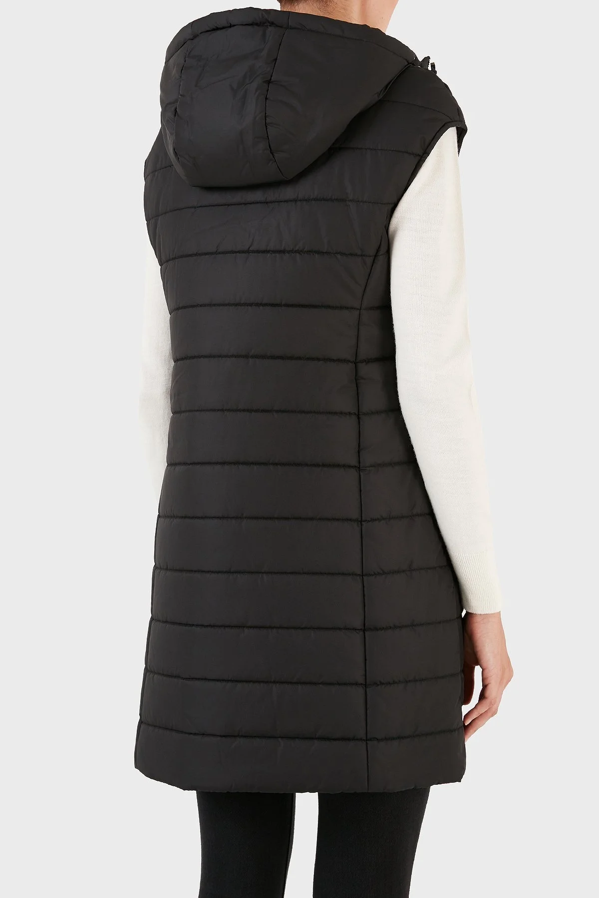 Armani Exchange Regular Fit Cepli Kapüşonlu Şişme Bayan Yelek 8NYQ22 YNMAZ 1200 SİYAH - 2