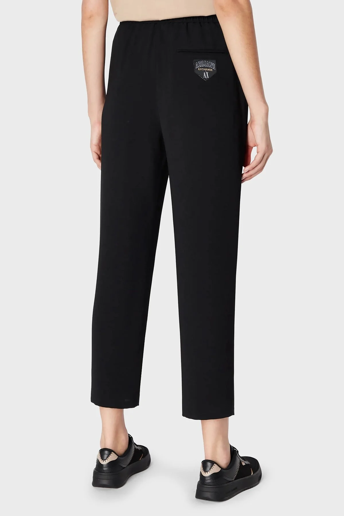 Armani Exchange Regular Fit Cepli Kısa Paça Spor Bayan Pantolon 6RYP16 YN9JZ 1200 SİYAH - 2