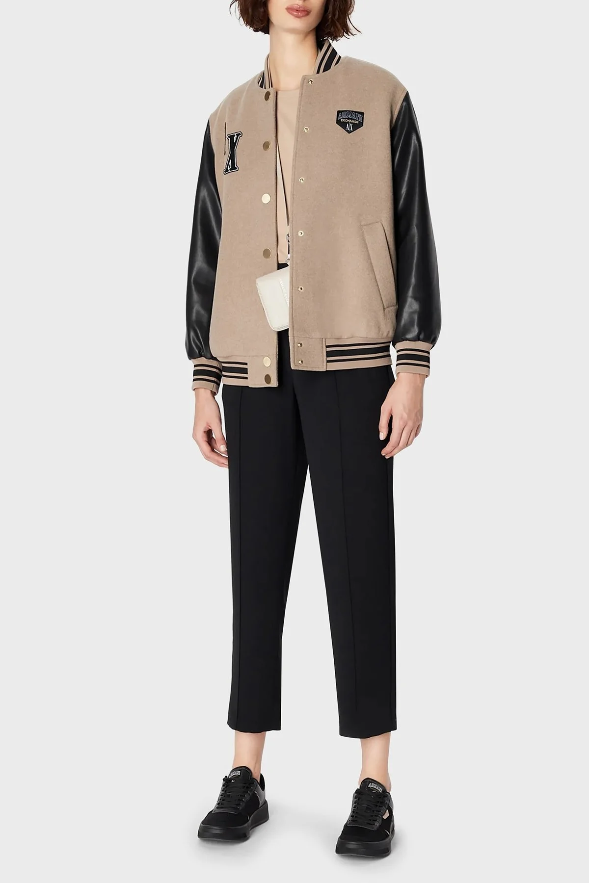 Armani Exchange Regular Fit Cepli Kısa Paça Spor Bayan Pantolon 6RYP16 YN9JZ 1200 SİYAH - 3