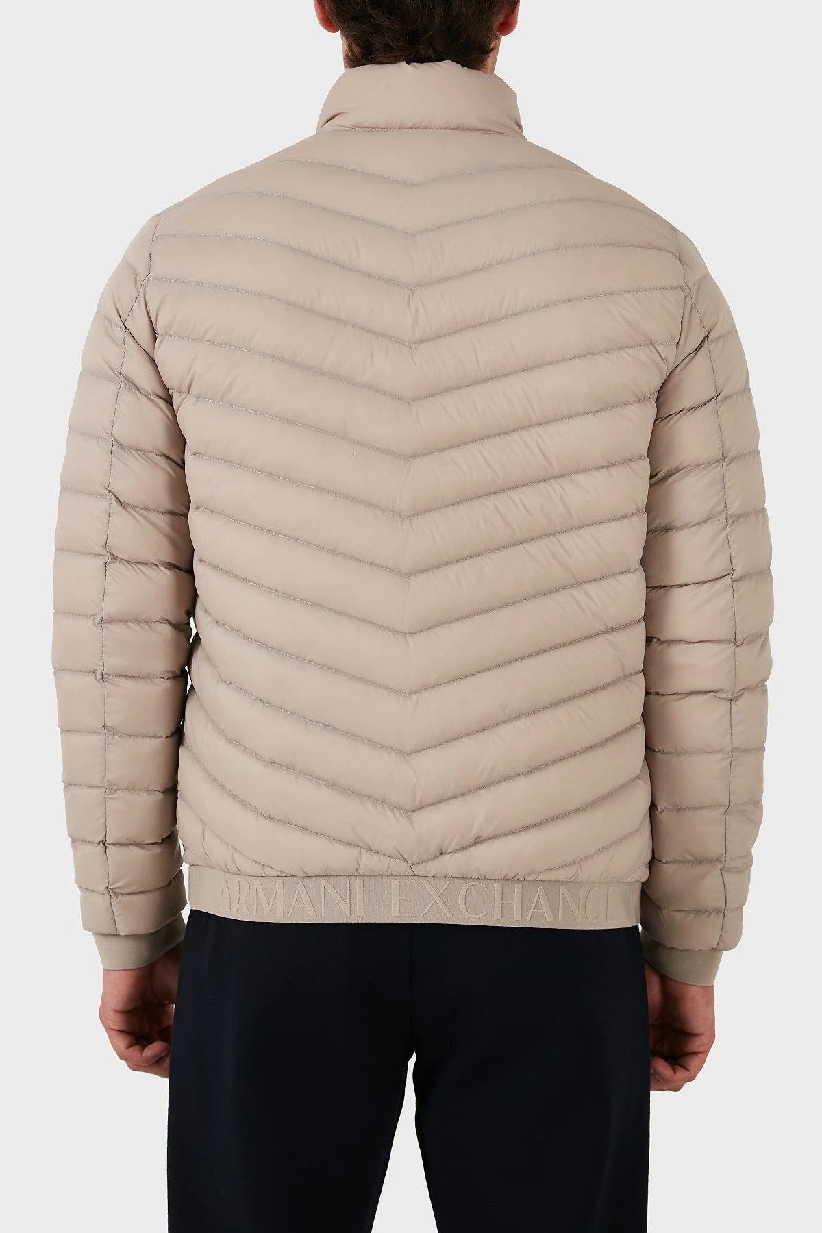 Armani Exchange Regular Fit Çift Fermuarlı Dik Yaka Erkek Mont 8NZB52 ZNW3Z 7703 BEJ - 2