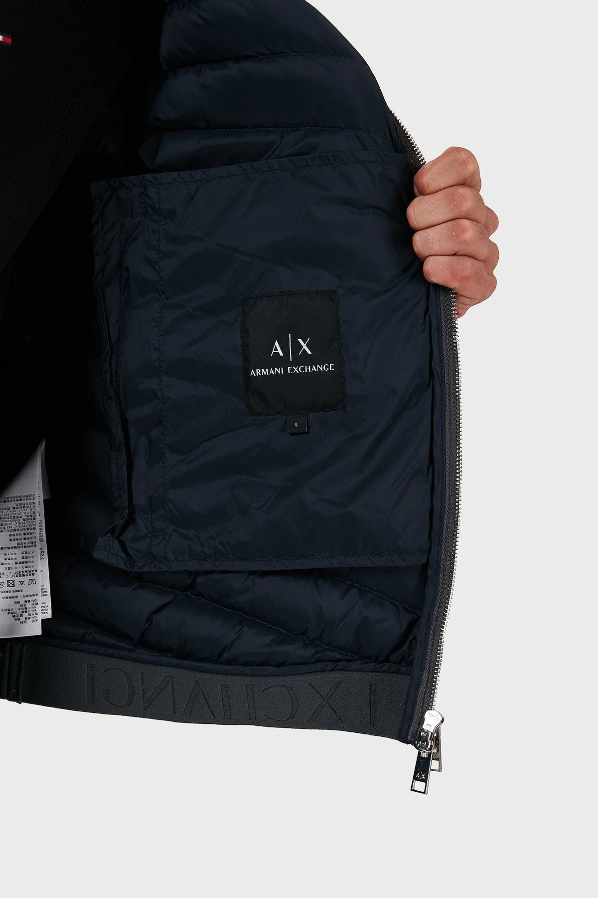 Armani Exchange Regular Fit Çift Fermuarlı Dik Yaka Erkek Mont 8NZB52 ZNW3Z 7907 ANTRASİT - 6