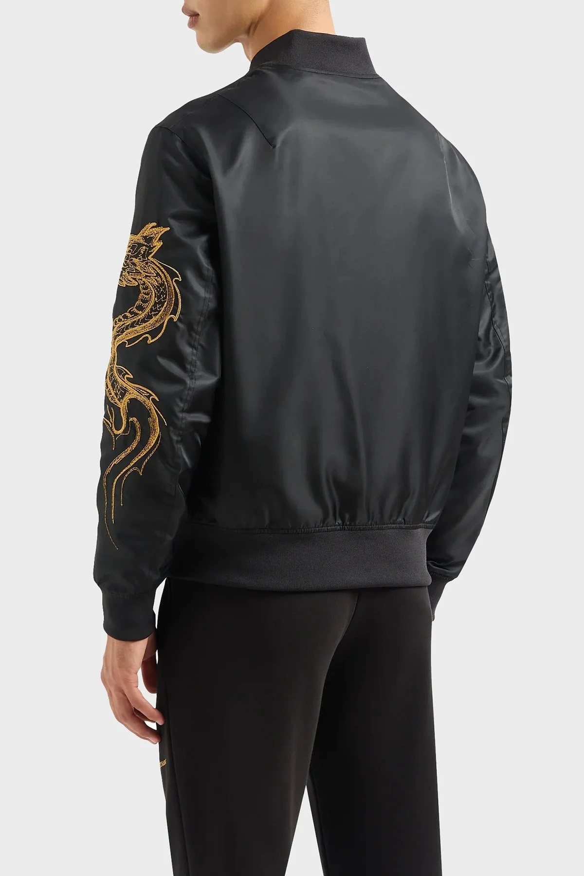 Armani Exchange Regular Fit Çift Taraflı Kolej Yaka Erkek Ceket 3DZB10 ZNUBZ 1200 SİYAH - 3