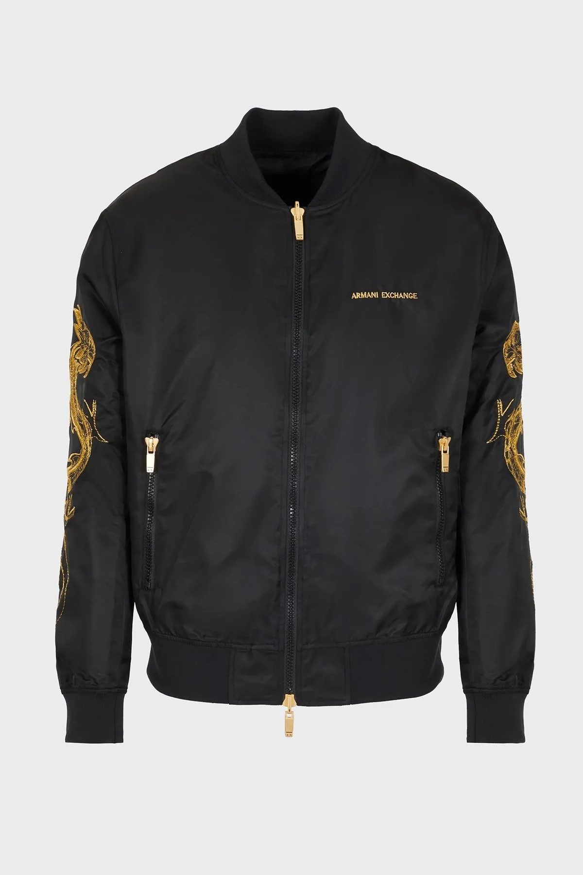 Armani Exchange Regular Fit Çift Taraflı Kolej Yaka Erkek Ceket 3DZB10 ZNUBZ 1200 SİYAH - 7