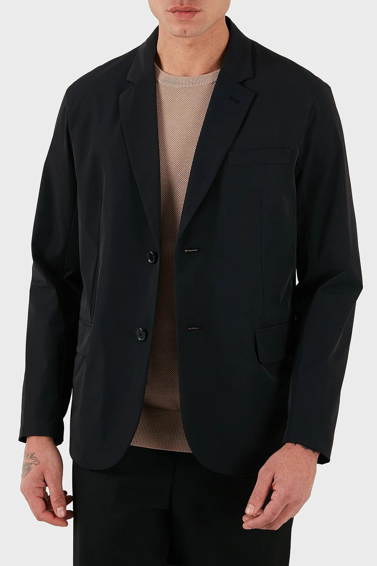 Armani Exchange Regular Fit Çıkarılabilir İç Panelli Kapüşonlu Erkek Ceket XM001199 AF16635 UC001 SİYAH - 6