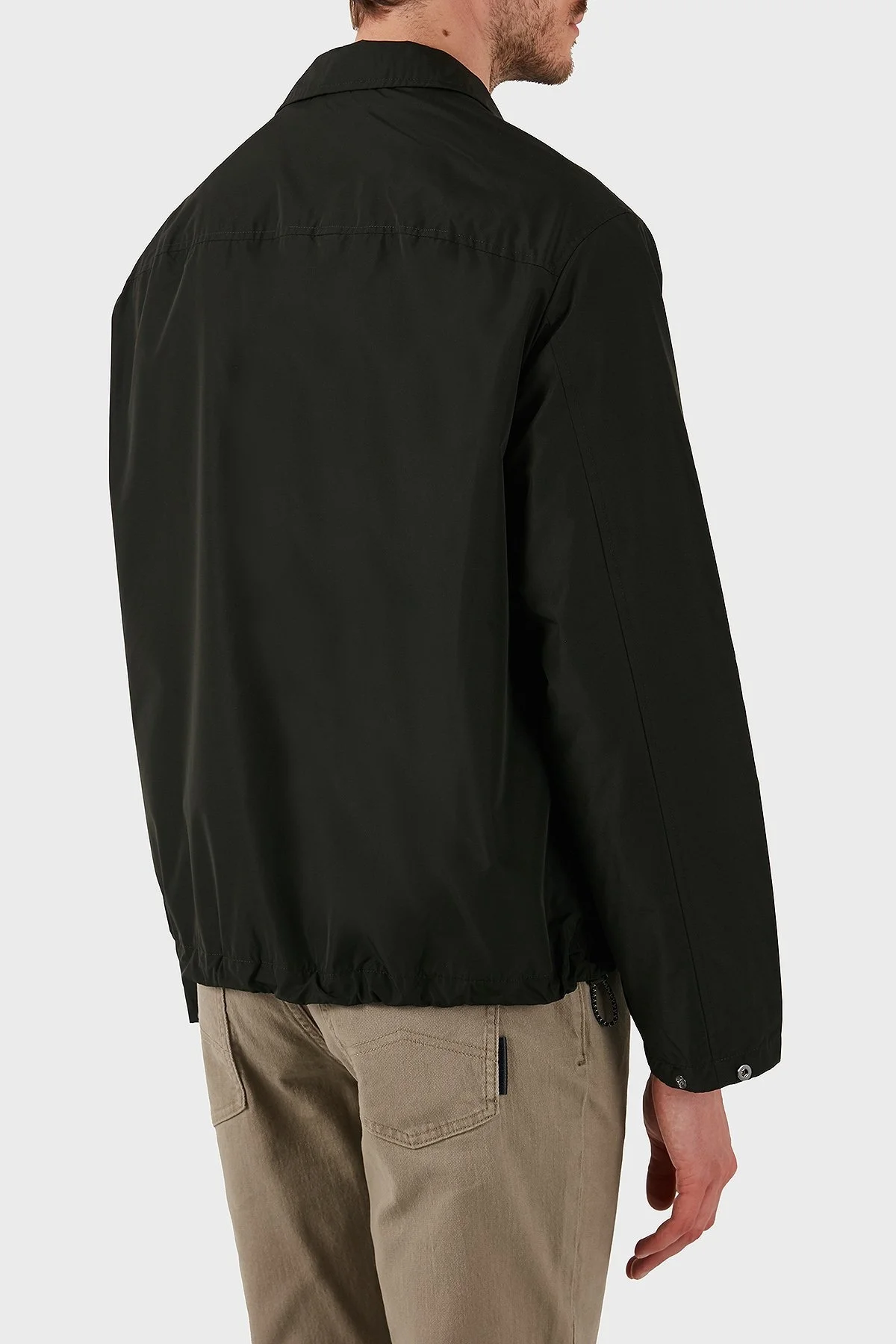 Armani Exchange Regular Fit Çıtçıt Düğmeli Cepli Erkek Gömlek Ceket XM000209 AF12012 UB001 SİYAH - 12