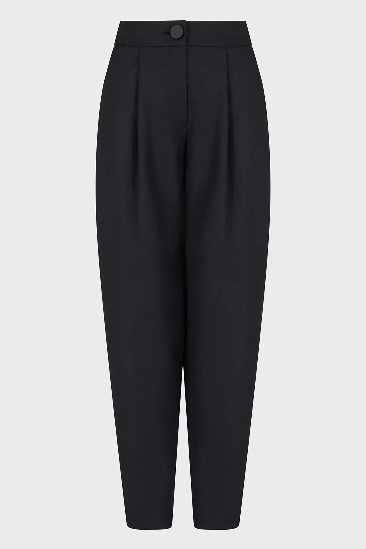 Armani Exchange Regular Fit Daralan Paça Pileli Kumaş Bayan Pantolon XW000222 AF10855 UC001 SİYAH - 10