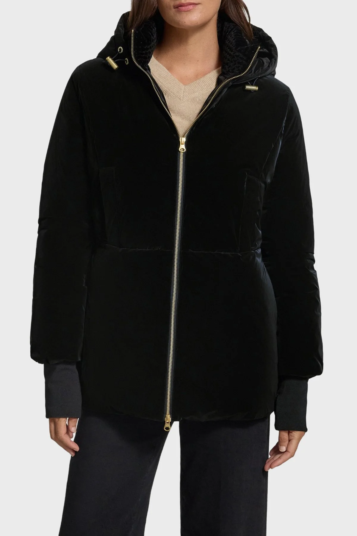 Armani Exchange Regular Fit Dik Yaka Fermuarlı Kadın Ceket XW002942 AF26085 UC001 Siyah - 8