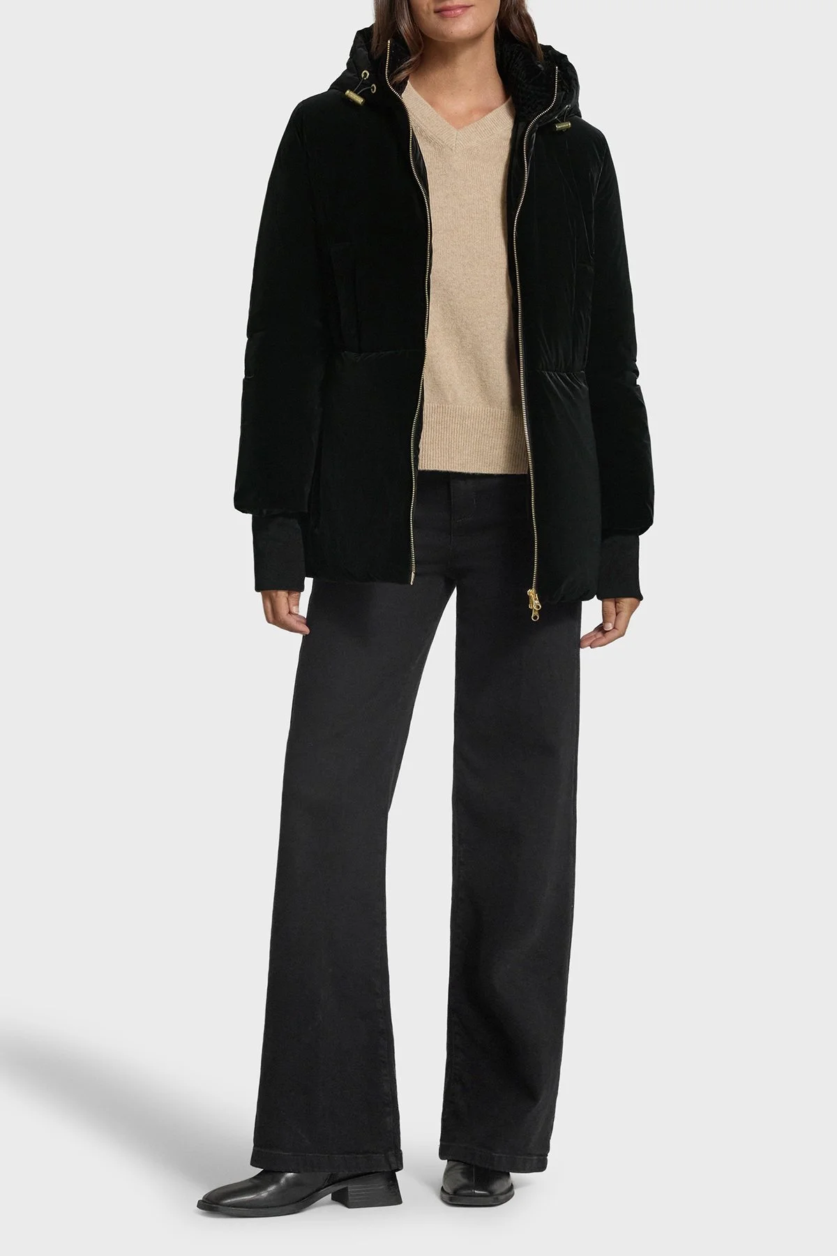 Armani Exchange Regular Fit Dik Yaka Fermuarlı Kadın Ceket XW002942 AF26085 UC001 Siyah - 11