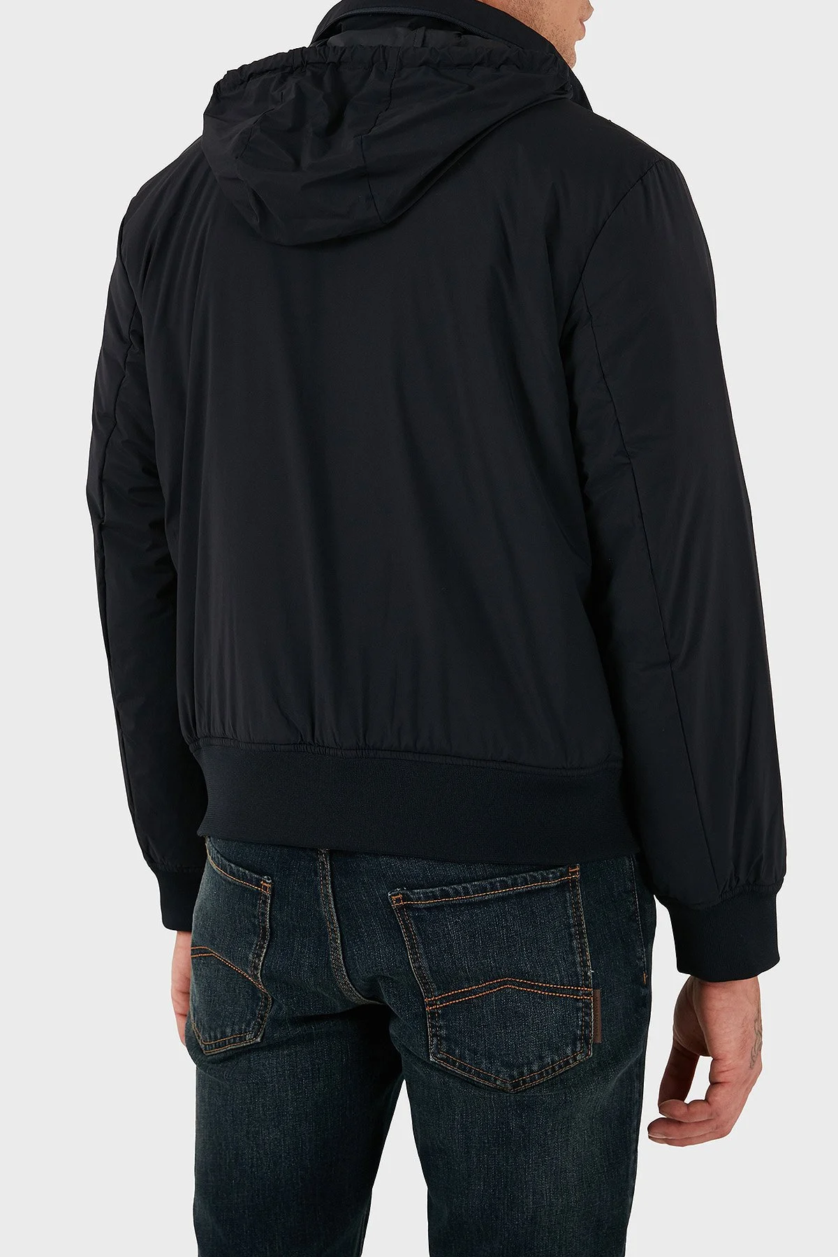 Armani Exchange Regular Fit Dik Yaka Gizli Kapüşonlu Erkek Mont XM001583 AF19196 UB101 LACİVERT - 3