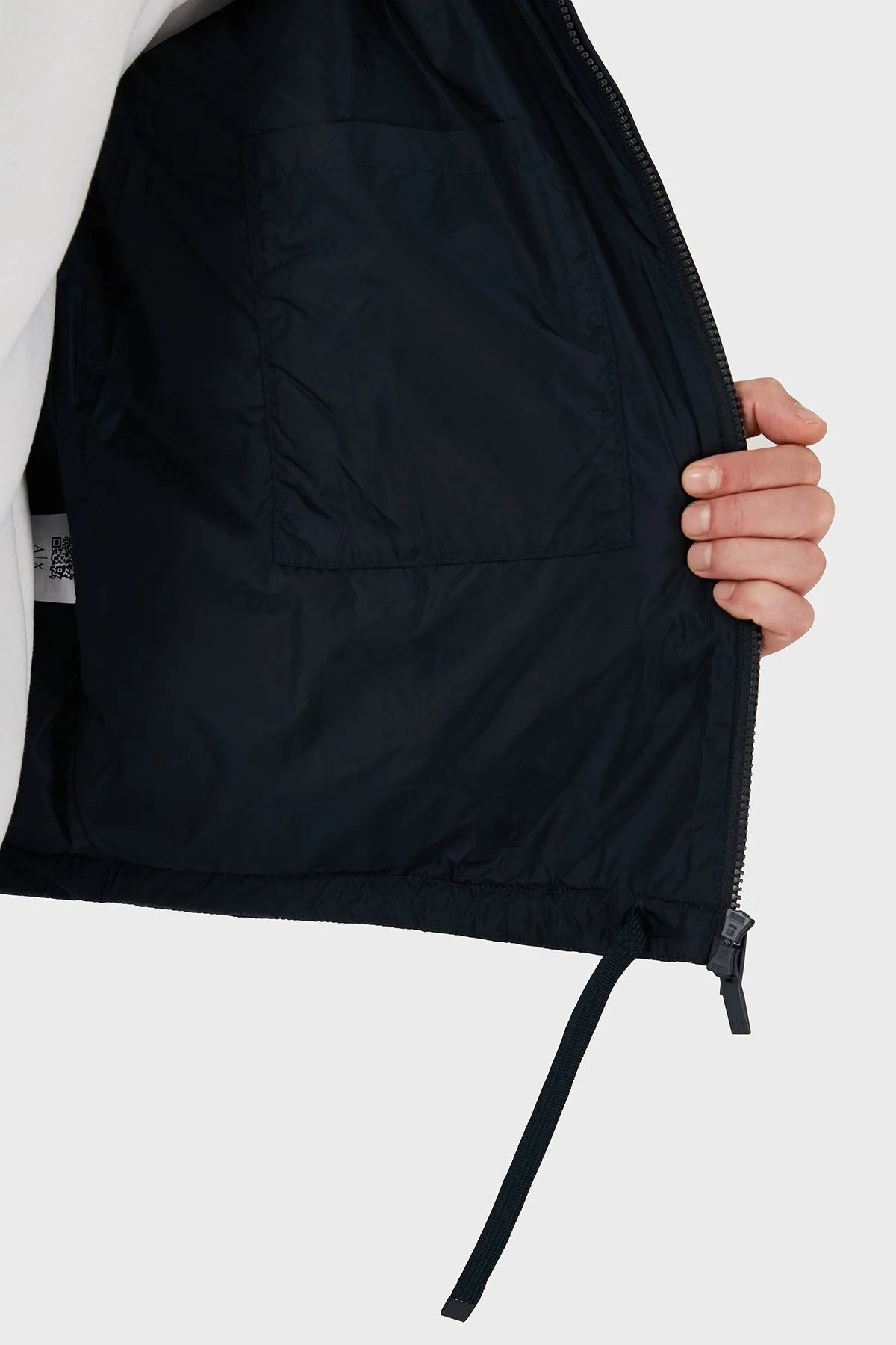 Armani Exchange Regular Fit Dik Yaka Logolu Erkek Mont 6DZB10 ZN4XZ 1510 LACİVERT - 5