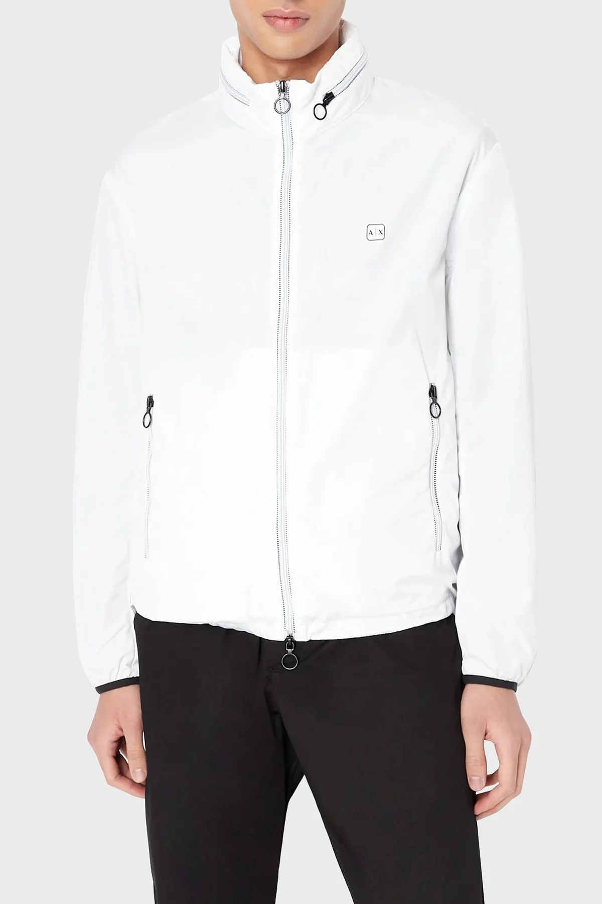 Armani Exchange Regular Fit Dik Yaka Mevsimlik Erkek Mont 8NZB07 ZNWFZ 1100 BEYAZ - 1