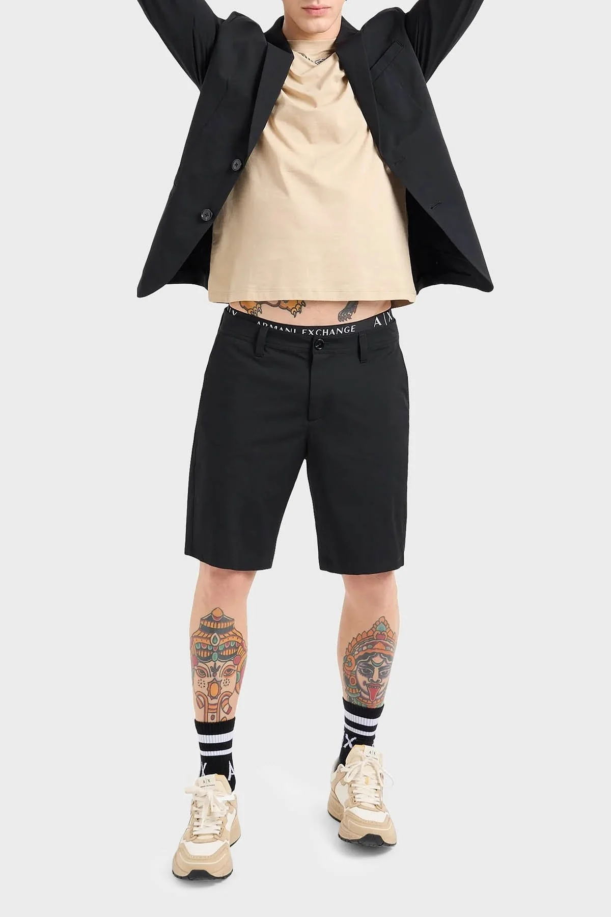 Armani Exchange Regular Fit Düğmeli Blazer Erkek Ceket 8NZG49 ZNYZZ 1200 SİYAH - 2