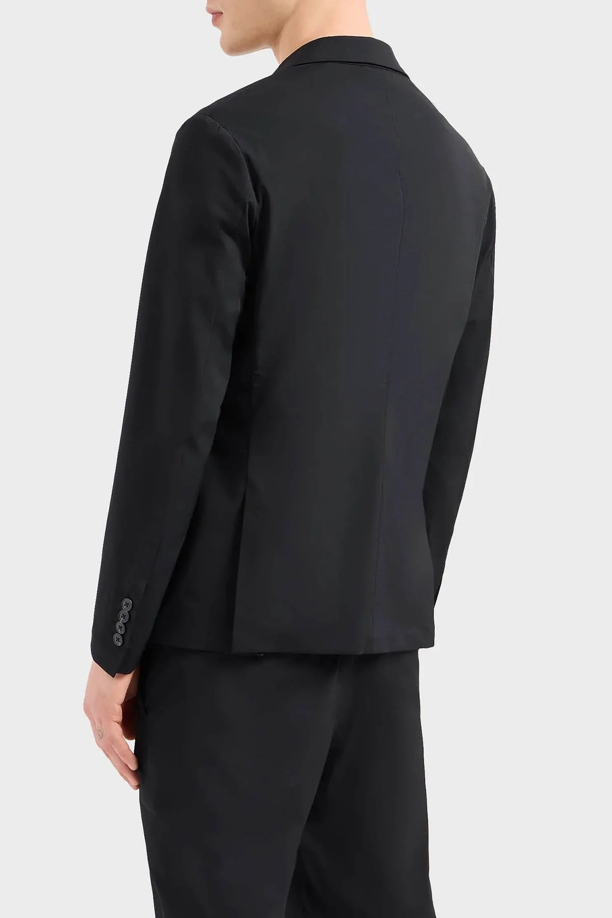 Armani Exchange Regular Fit Düğmeli Blazer Erkek Ceket 8NZG49 ZNYZZ 1200 SİYAH - 3