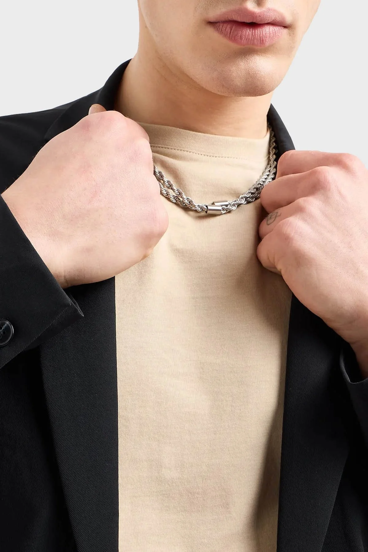 Armani Exchange Regular Fit Düğmeli Blazer Erkek Ceket 8NZG49 ZNYZZ 1200 SİYAH - 4