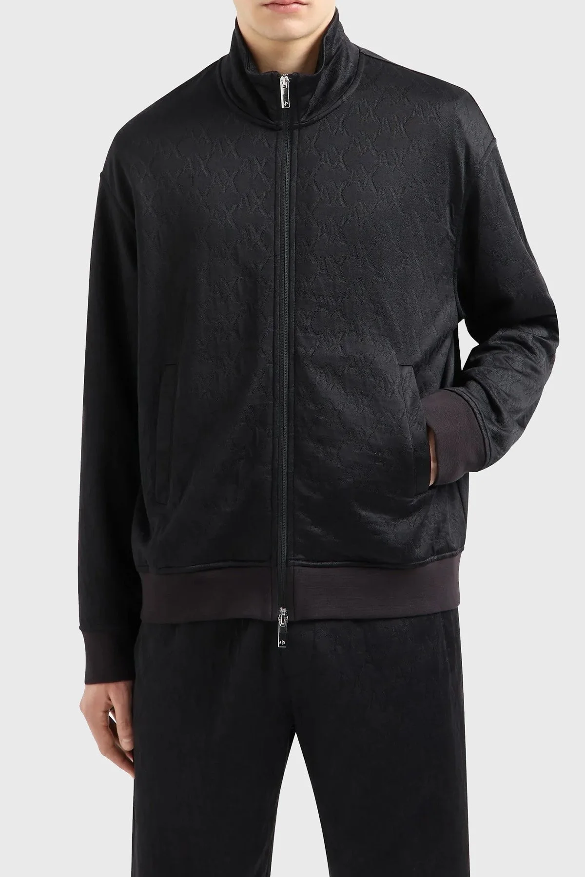 Armani Exchange Regular Fit Fermuarlı Erkek Sweat 6DZMLA ZJNMZ 1200 SİYAH - 1