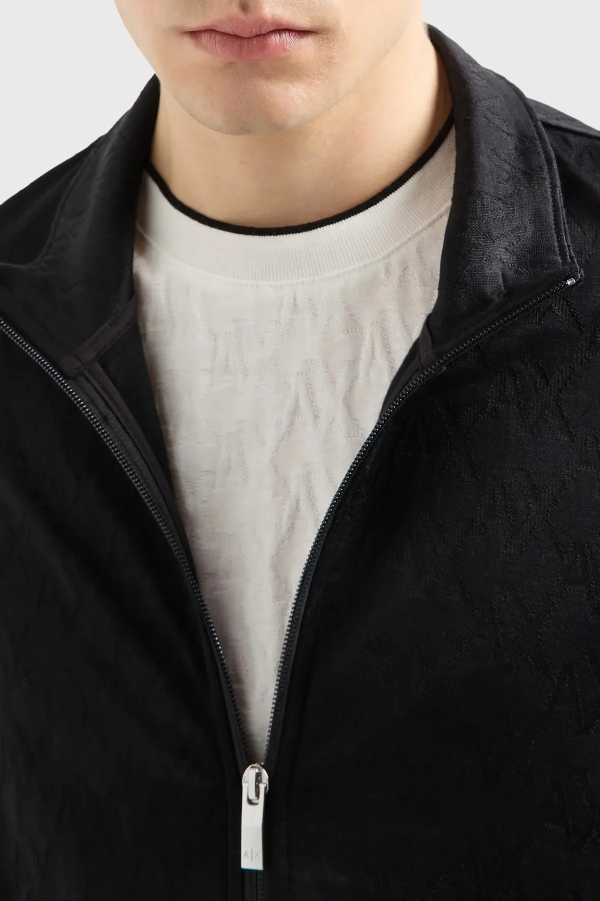 Armani Exchange Regular Fit Fermuarlı Erkek Sweat 6DZMLA ZJNMZ 1200 SİYAH - 3