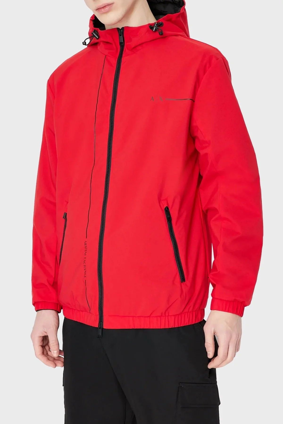 Armani Exchange Regular Fit Fermuarlı Kapüşonlu Erkek Mont 3RZB01 ZNB7Z 6478 KIRMIZI - 1