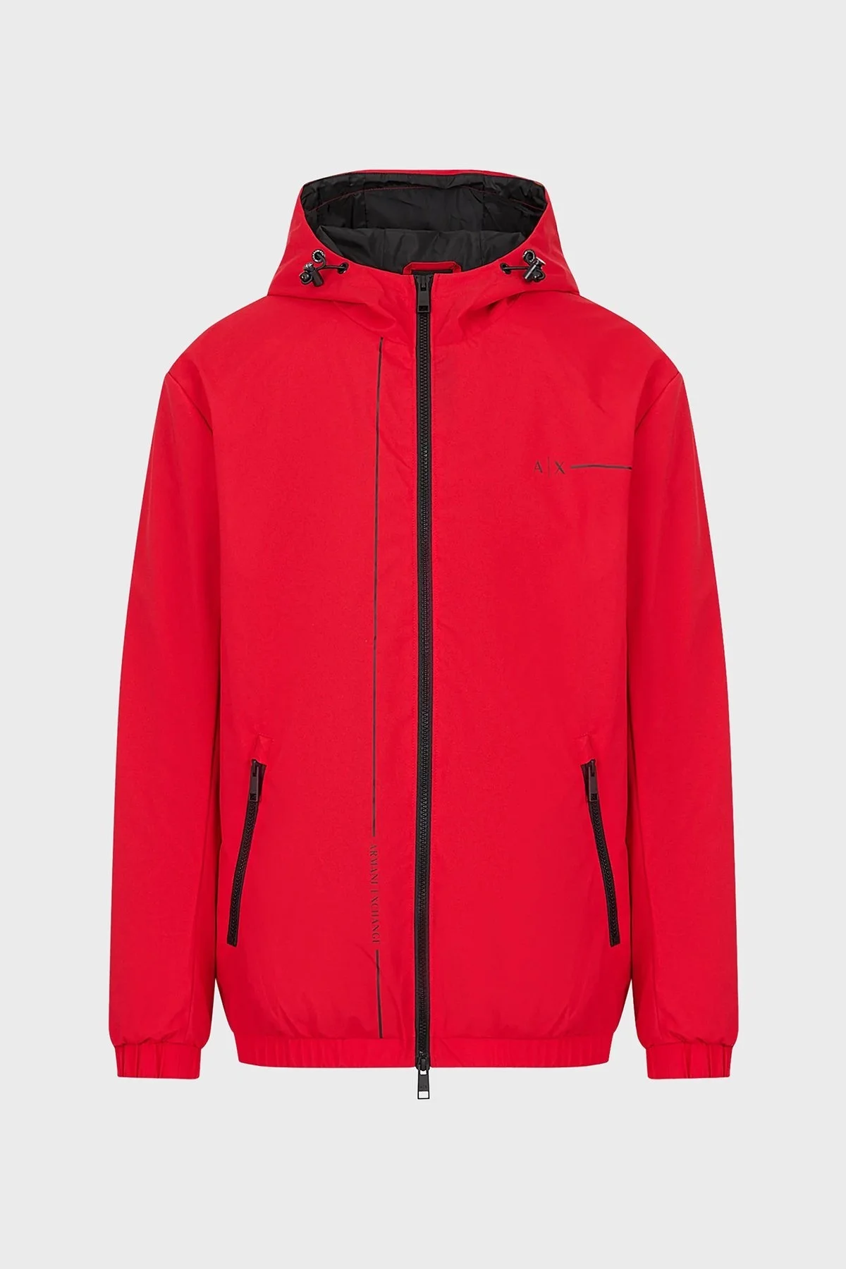 Armani Exchange Regular Fit Fermuarlı Kapüşonlu Erkek Mont 3RZB01 ZNB7Z 6478 KIRMIZI - 6