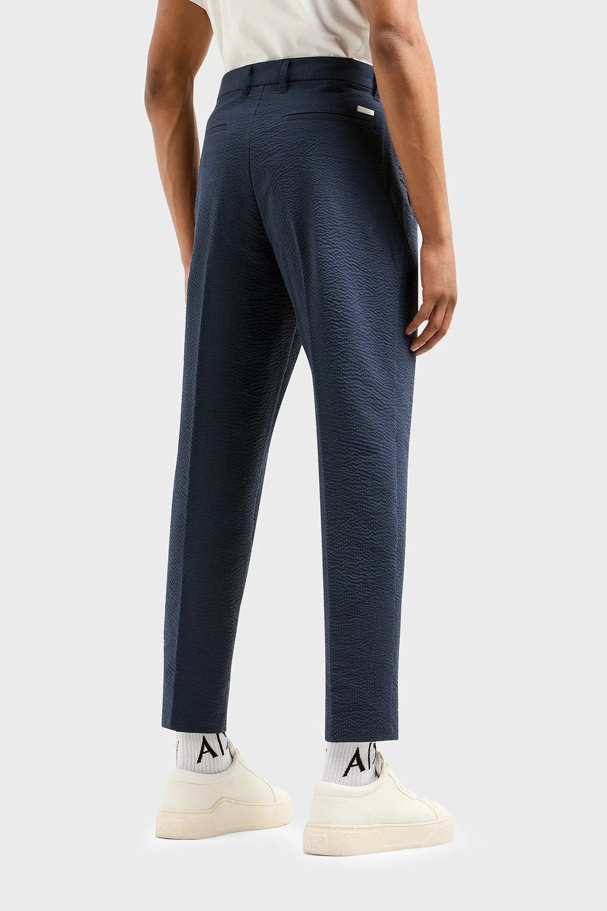 Armani Exchange Regular Fit Gofre Klasik Erkek Pantolon 3DZP51 ZN1AZ 15BA LACİVERT - 7