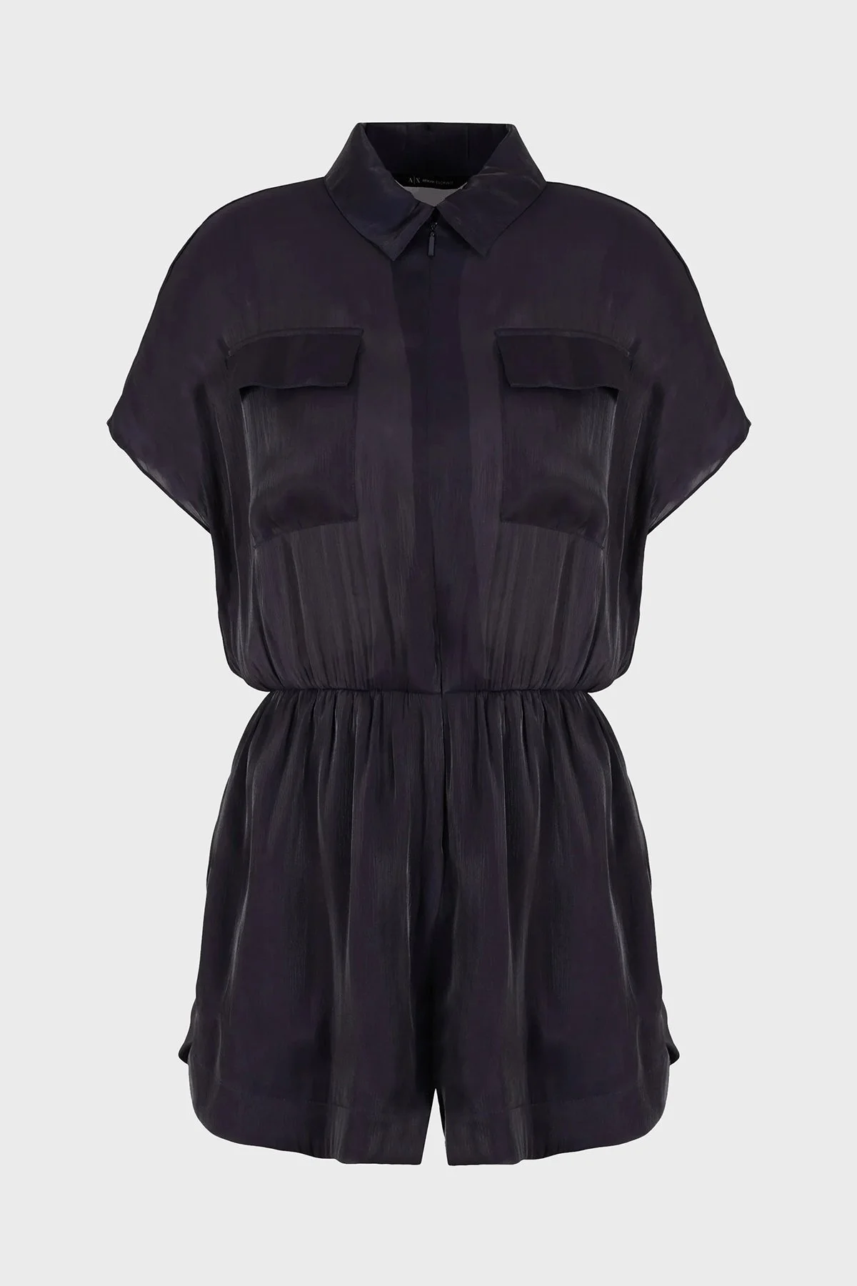 Armani Exchange Regular Fit Gömlek Yaka Mini Bayan Tulum 3DYA18 YNUUZ 1593 LACİVERT - 5