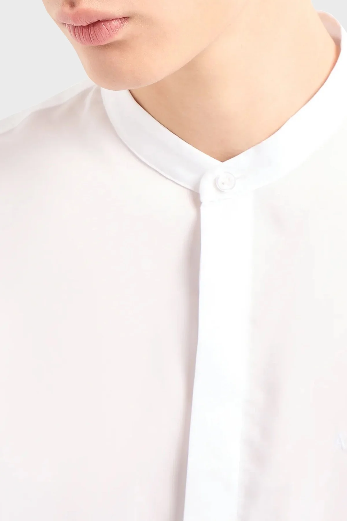 Armani Exchange Regular Fit Hakim Yaka Poplin Erkek Gömlek 3DZC19 ZN4CZ 1100 BEYAZ - 3