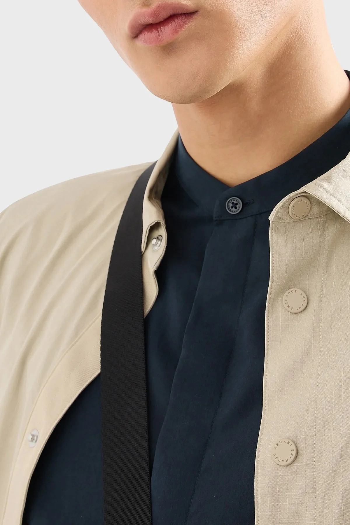 Armani Exchange Regular Fit Hakim Yaka Poplin Erkek Gömlek 3DZC19 ZN4CZ 1510 LACİVERT - 3