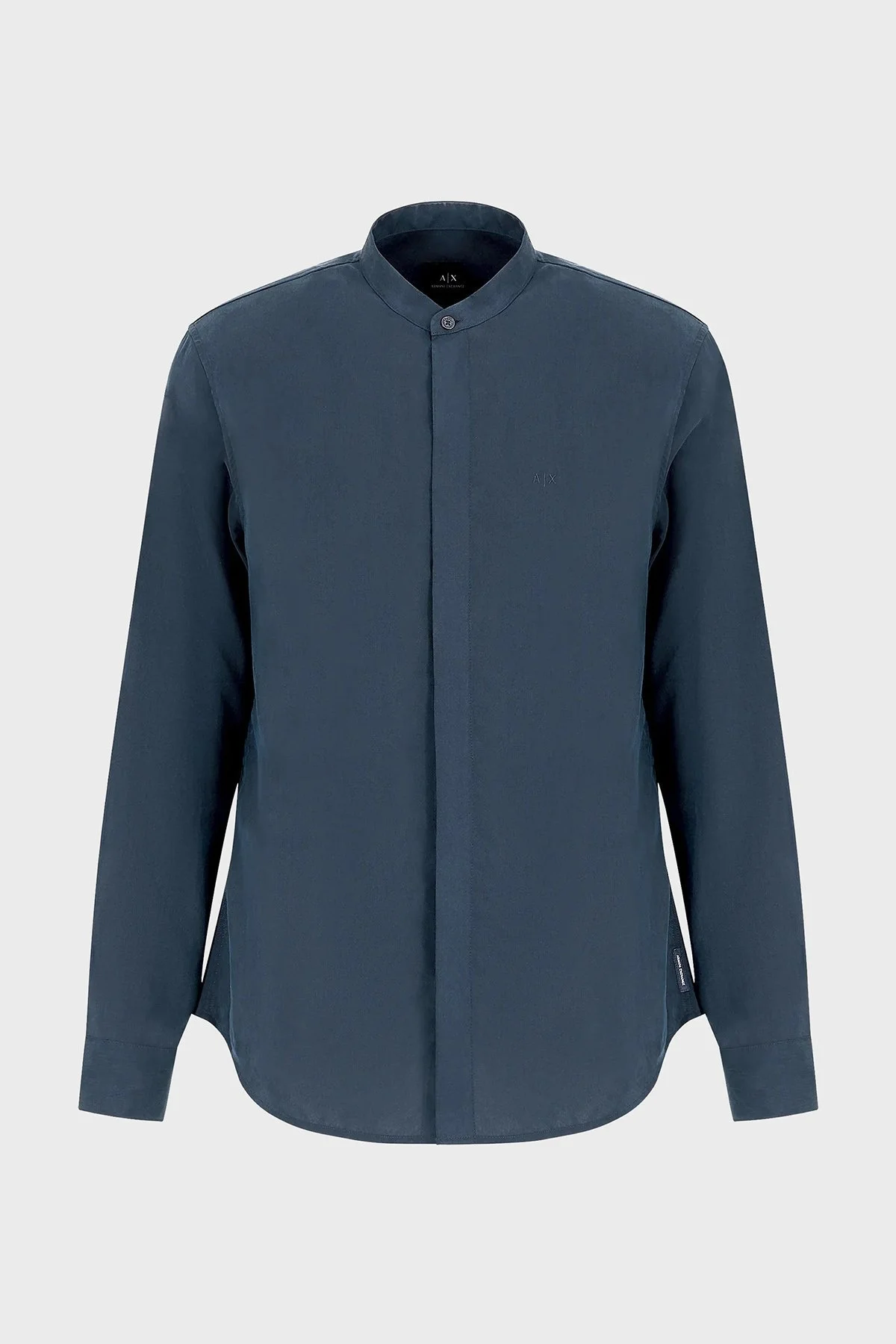 Armani Exchange Regular Fit Hakim Yaka Poplin Erkek Gömlek 3DZC19 ZN4CZ 1510 LACİVERT - 4
