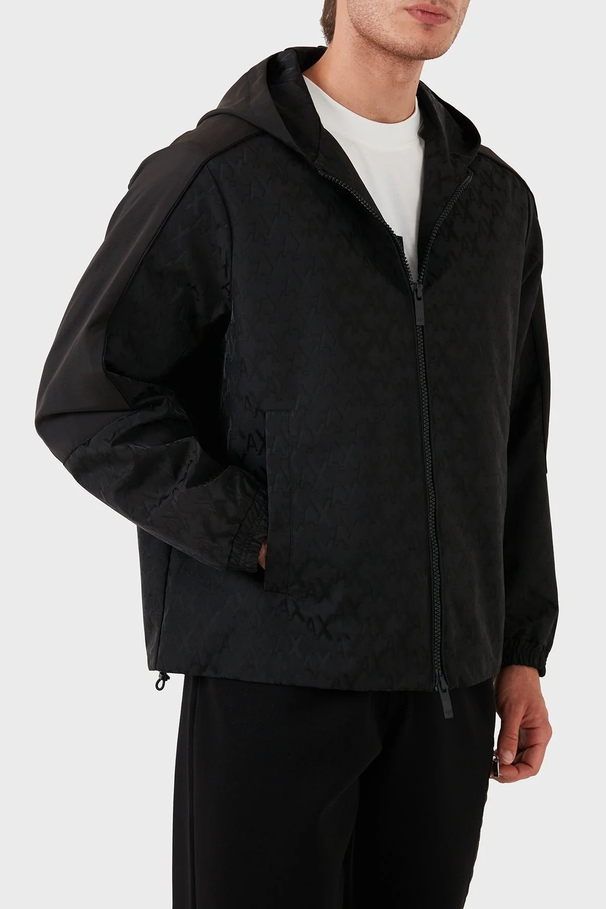 Armani Exchange Regular Fit Jakarlı Erkek Mont 6DZBL1 ZN5YZ 1200 SİYAH - 3