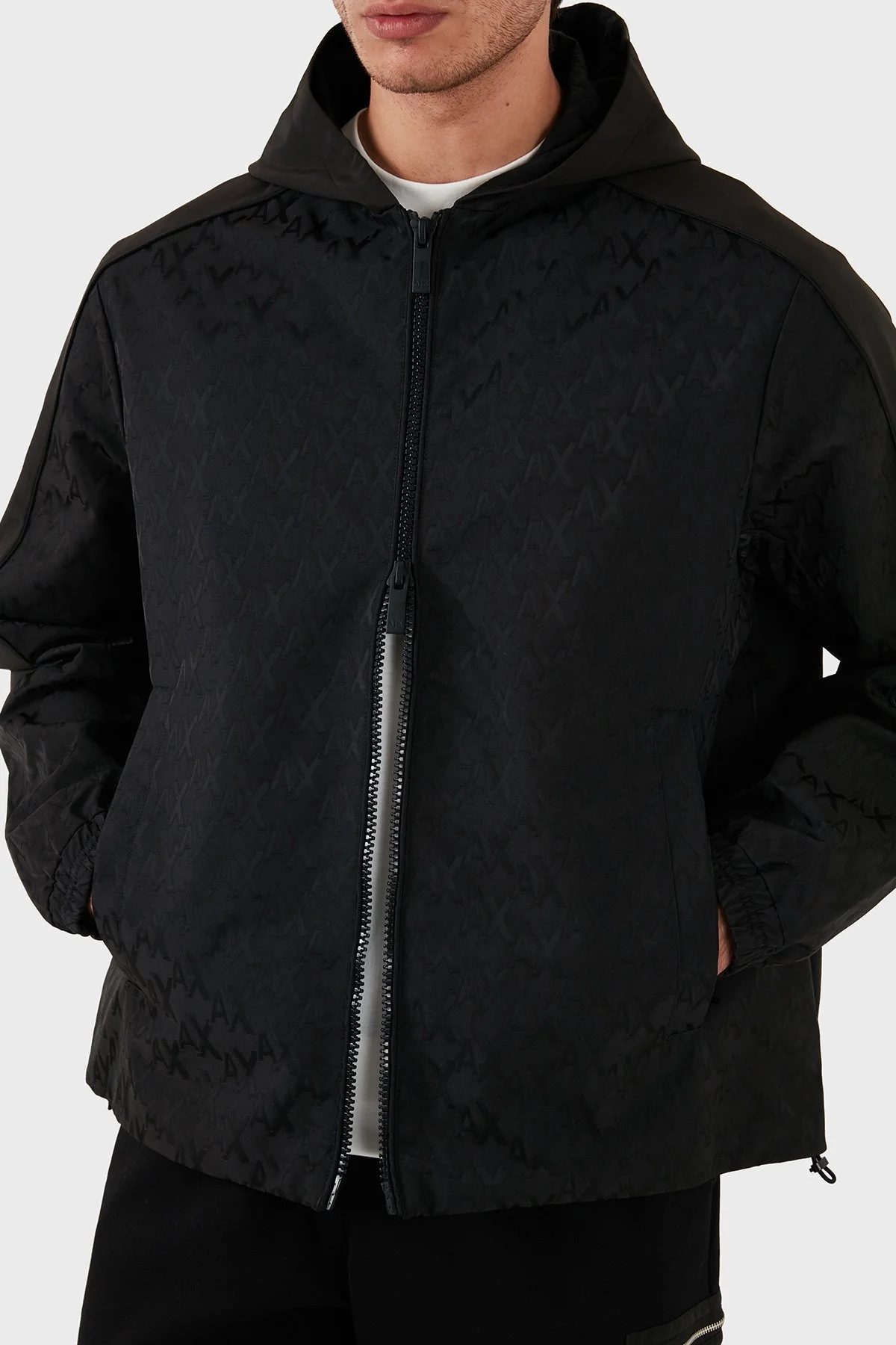 Armani Exchange Regular Fit Jakarlı Erkek Mont 6DZBL1 ZN5YZ 1200 SİYAH - 4