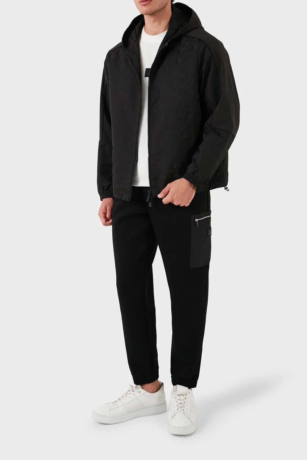 Armani Exchange Regular Fit Jakarlı Erkek Mont 6DZBL1 ZN5YZ 1200 SİYAH - 5