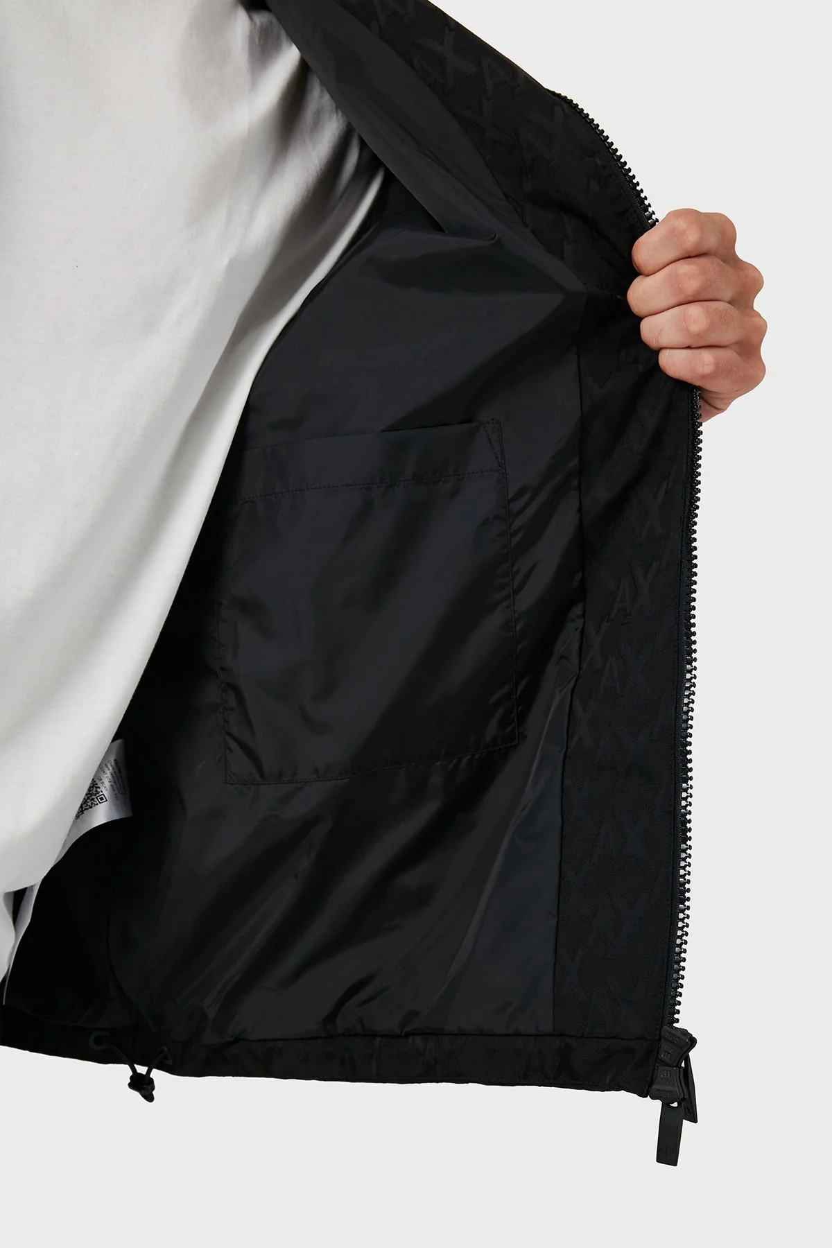 Armani Exchange Regular Fit Jakarlı Erkek Mont 6DZBL1 ZN5YZ 1200 SİYAH - 6