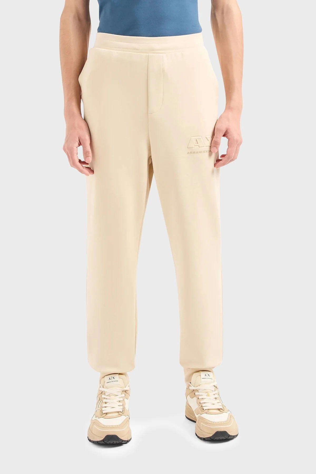 Armani Exchange Regular Fit Jogger Spor Erkek Pantolon 3DZPAA ZJUBZ 1792 BEJ - 2