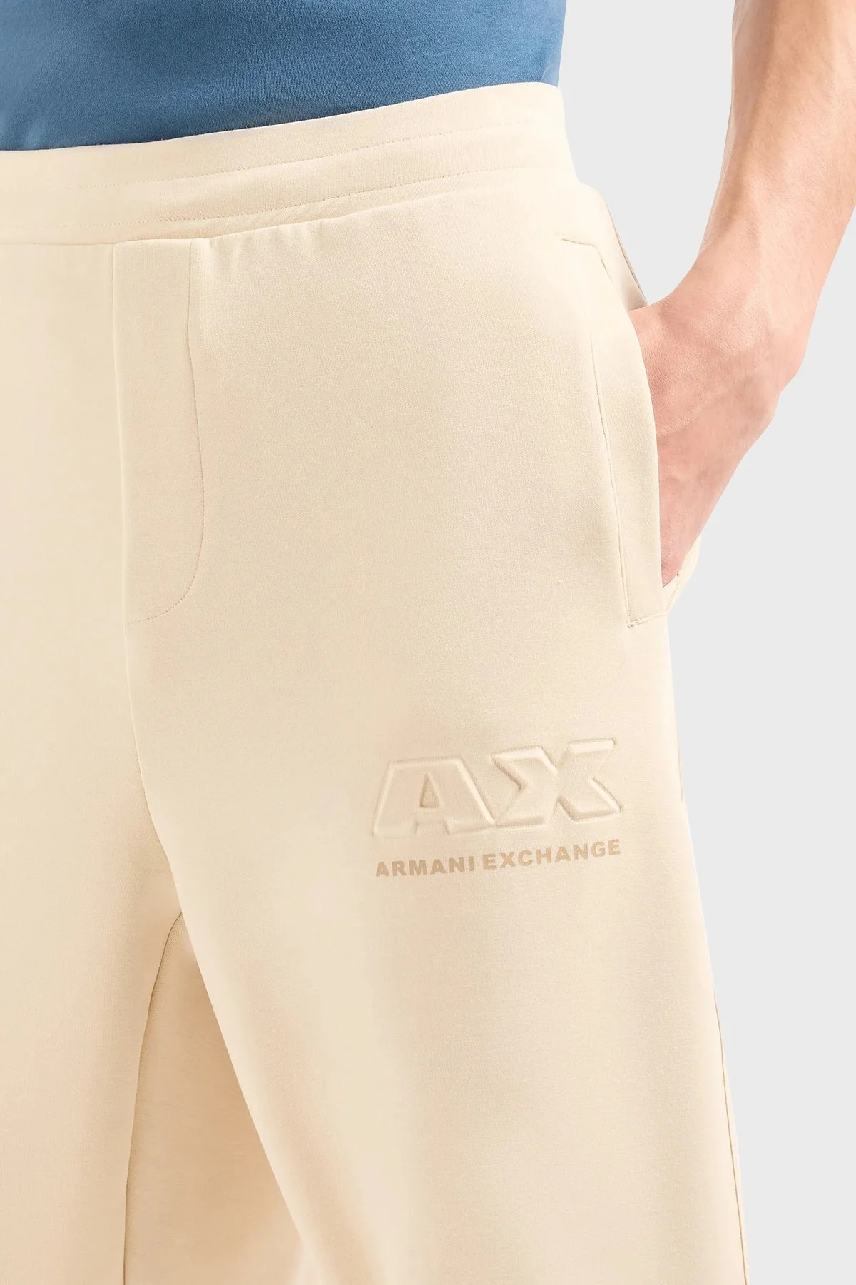 Armani Exchange Regular Fit Jogger Spor Erkek Pantolon 3DZPAA ZJUBZ 1792 BEJ - 4