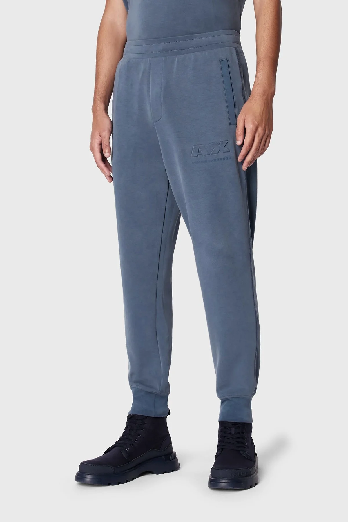 Armani Exchange Regular Fit Jogger Spor Erkek Pantolon 3DZPAA ZJUBZ 45AM MAVİ - 1