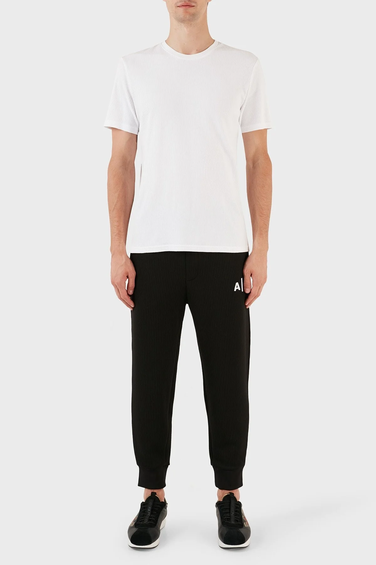 Armani Exchange Regular Fit Jogger Spor Erkek Pantolon 6RZPJA ZJDNZ 1200 SİYAH - 1