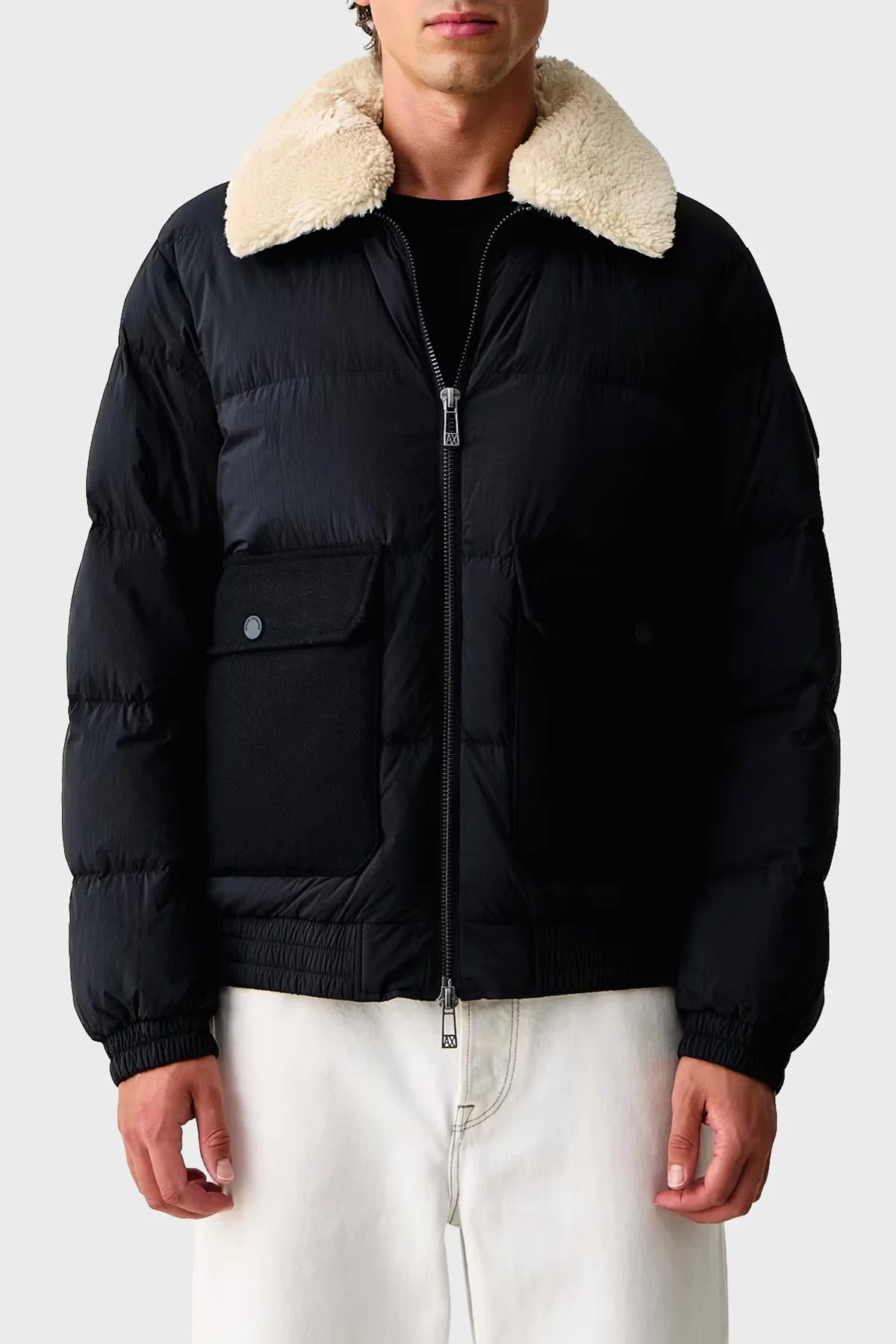 Armani Exchange Regular Fit Kapitoneli Klasik Yaka Erkek Mont XM003325 AF27210 UB101 Lacivert - 1